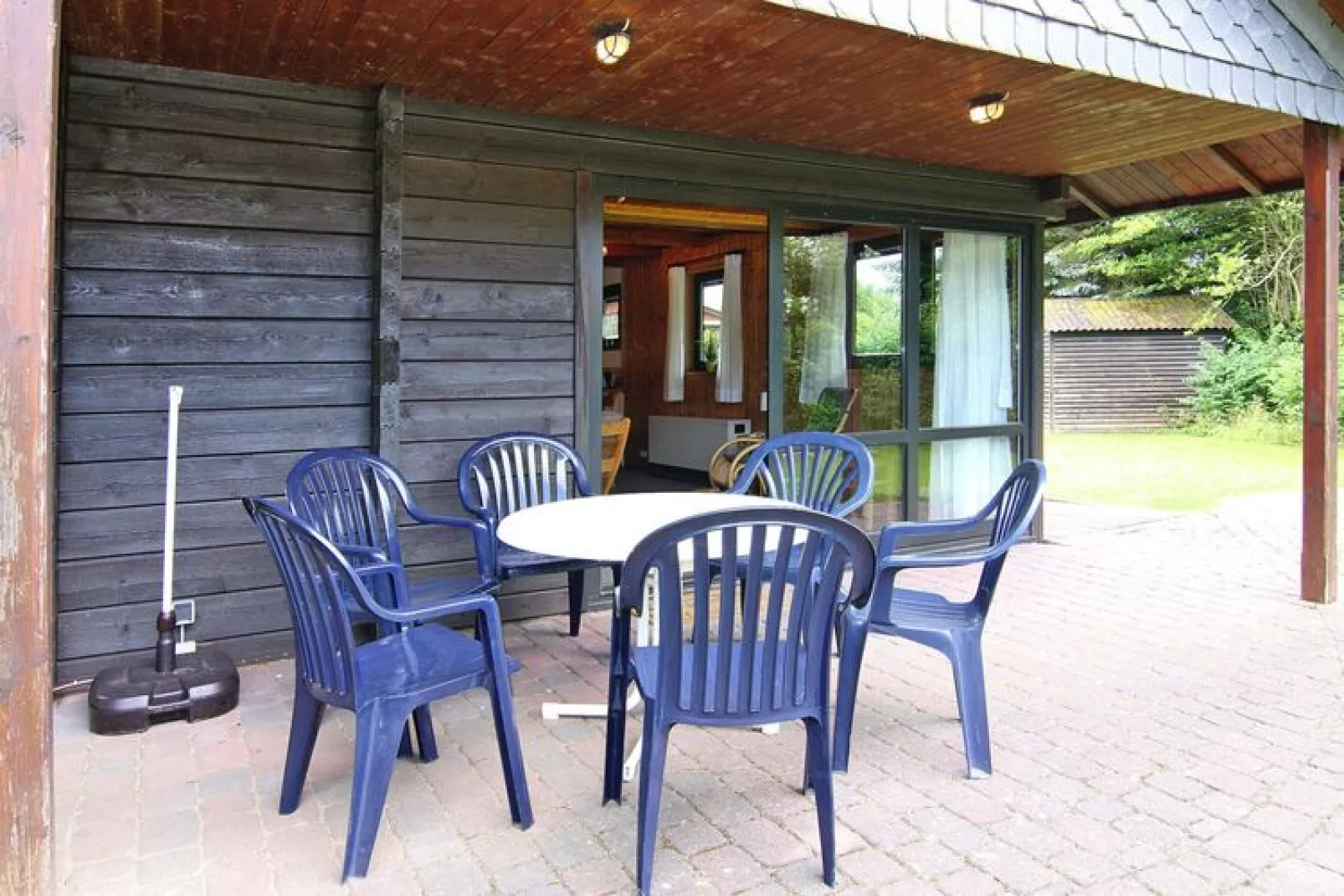 Blockhaus Damp-Terrasse
