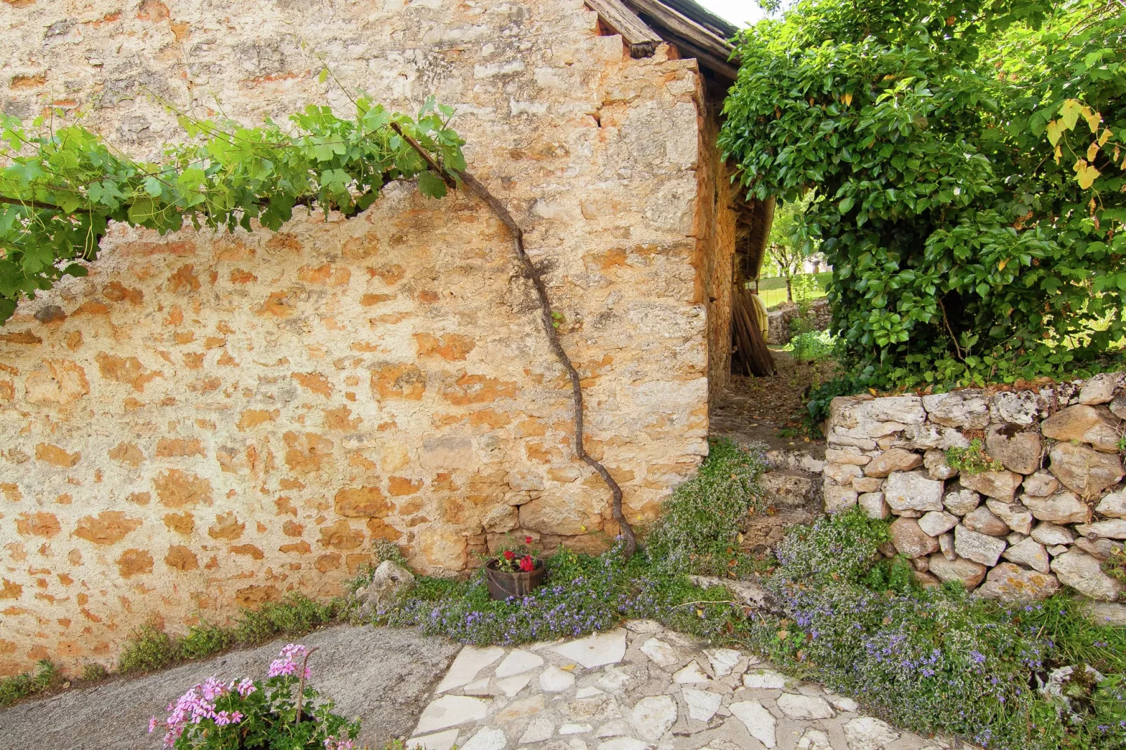 Les Deux Cabanons-Gardens summer