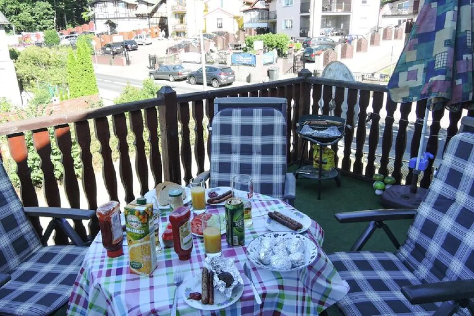 Yellow Submarine Appartment in Misdroy-Terrassenbalkon