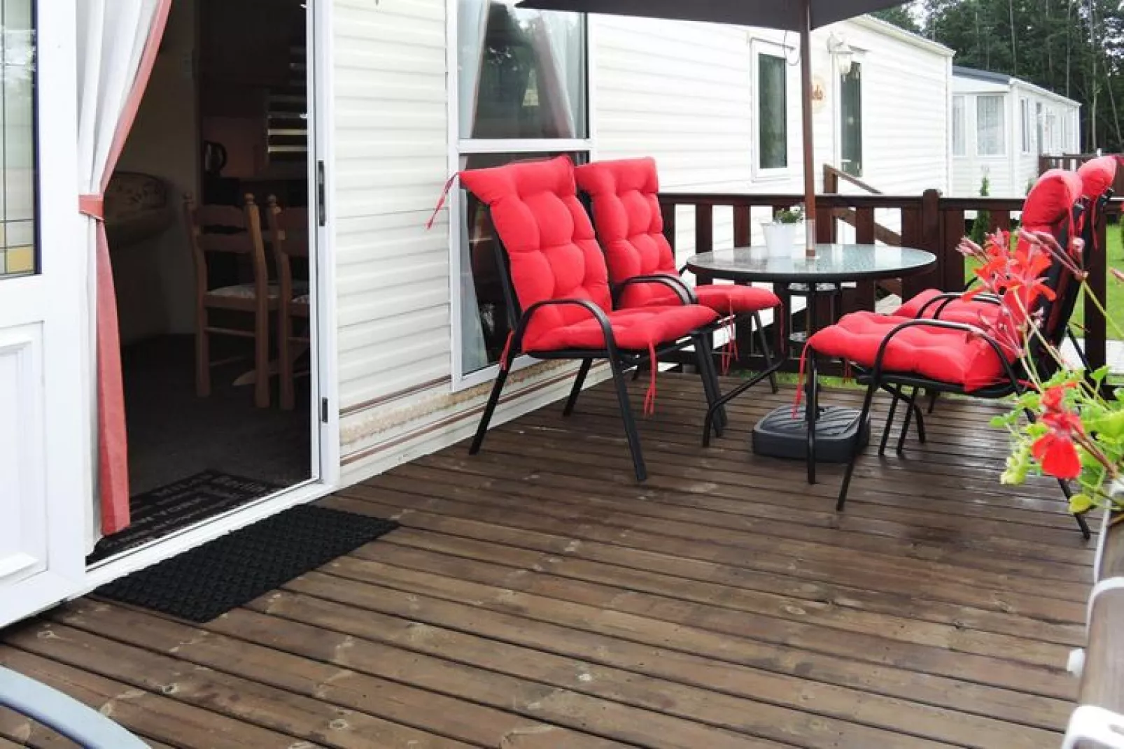 Holiday homes by the lake Kolczewo 1-4 pers-Terrace