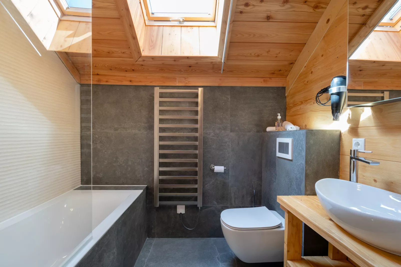 Holzchalet Tauplitz - Badezimmer