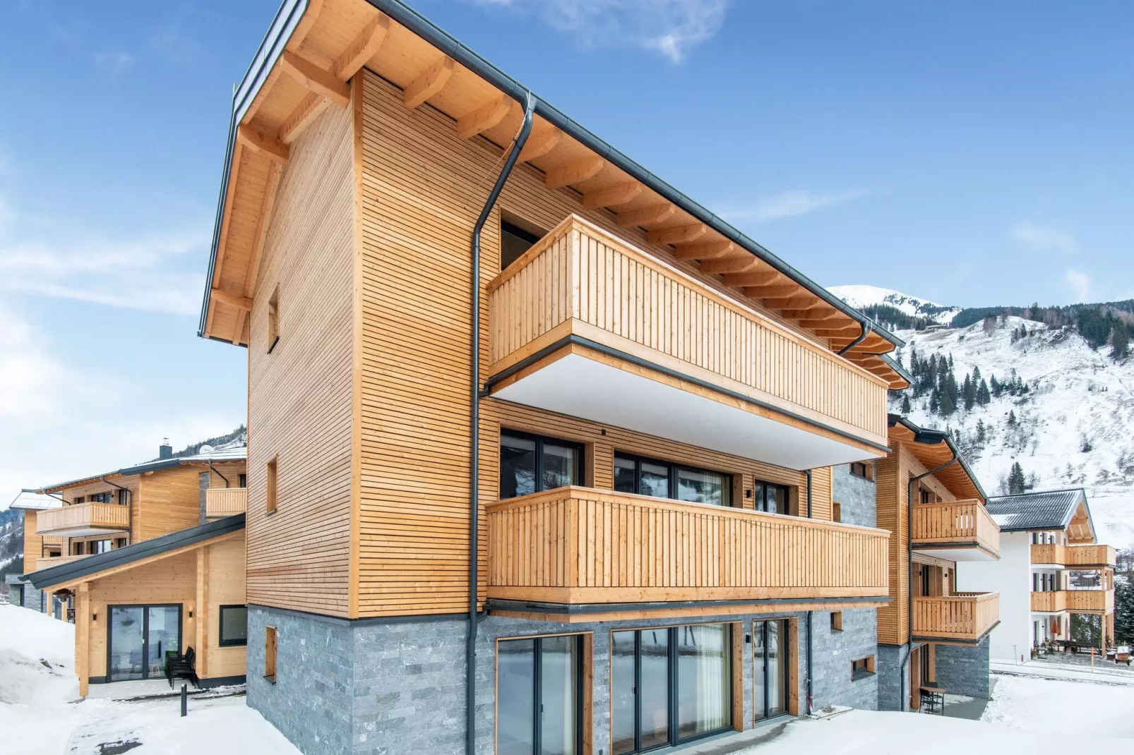 Golden Lodges Type 50 - APP 4 pers - Exterior in winter