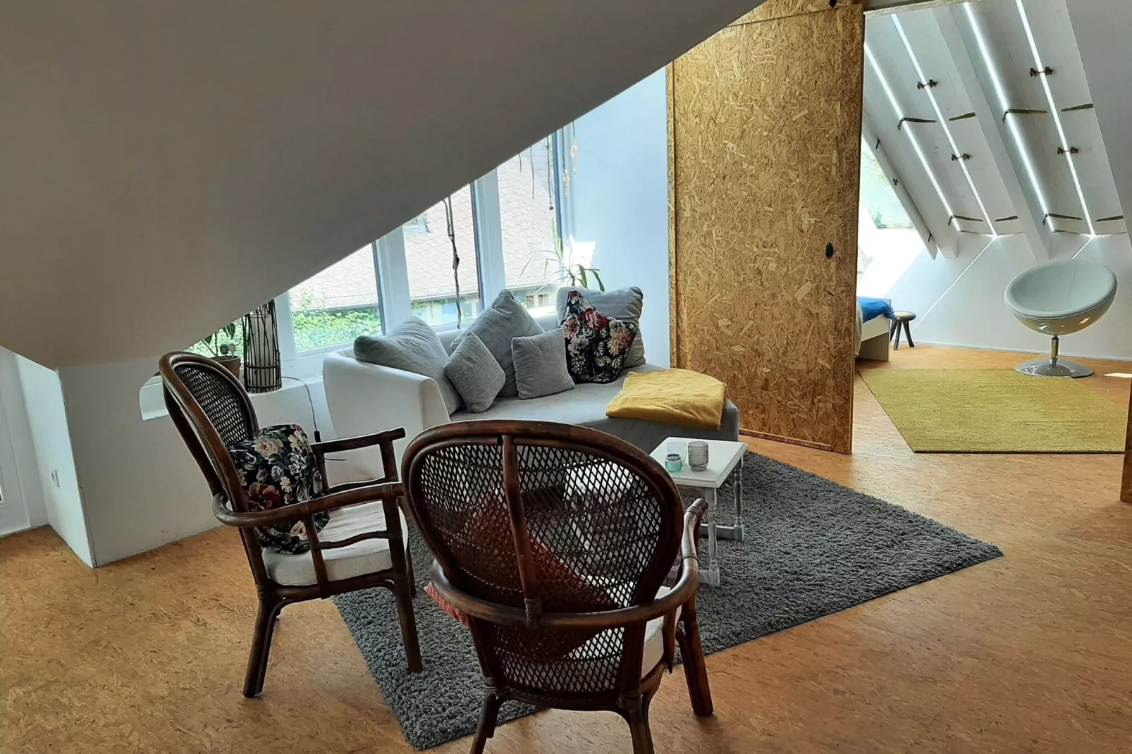 Ferienwohnung Himmelshöh im Hof der Möglichkeiten-Living room