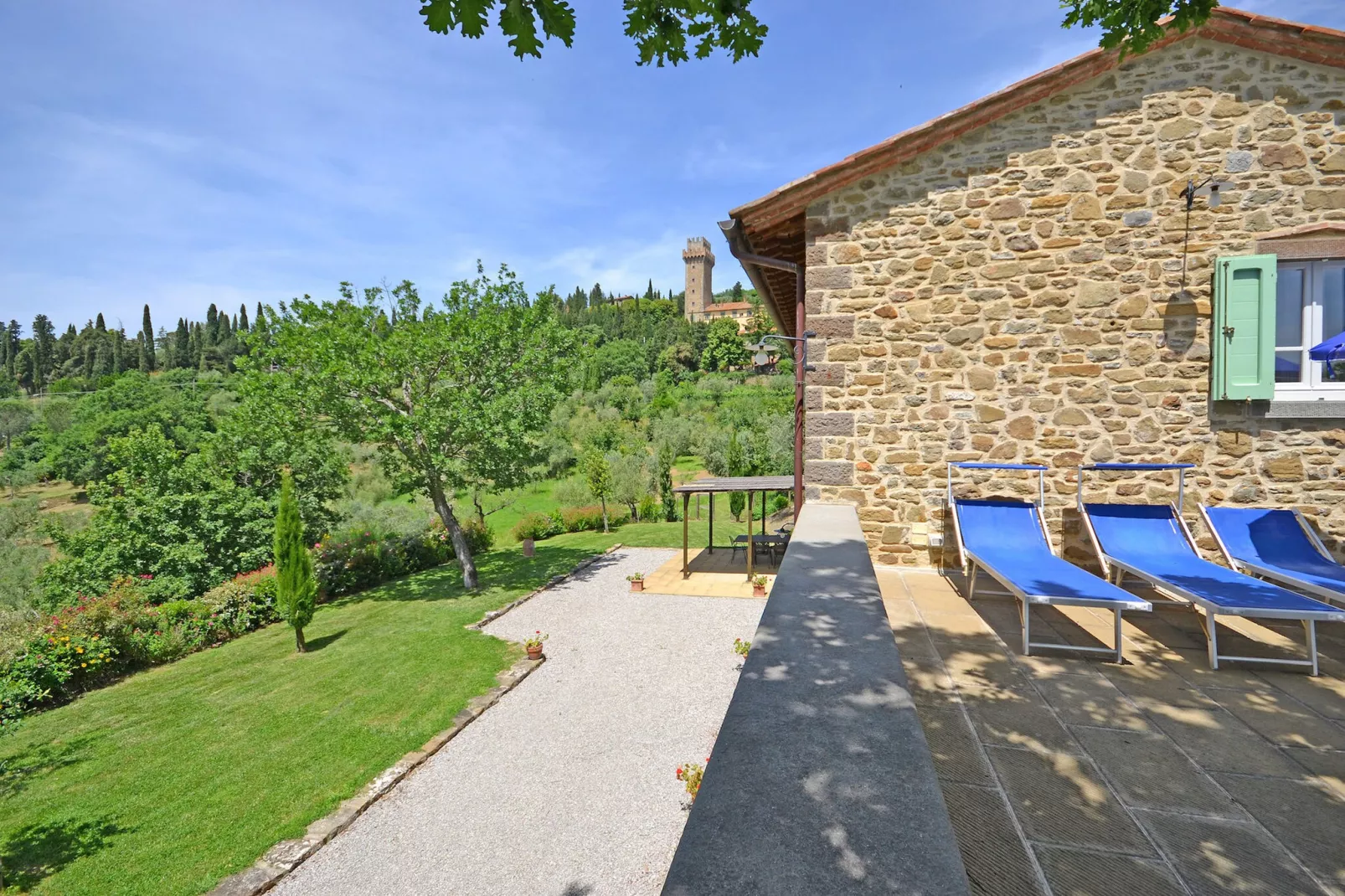 Villa Palazzone-Gardens summer