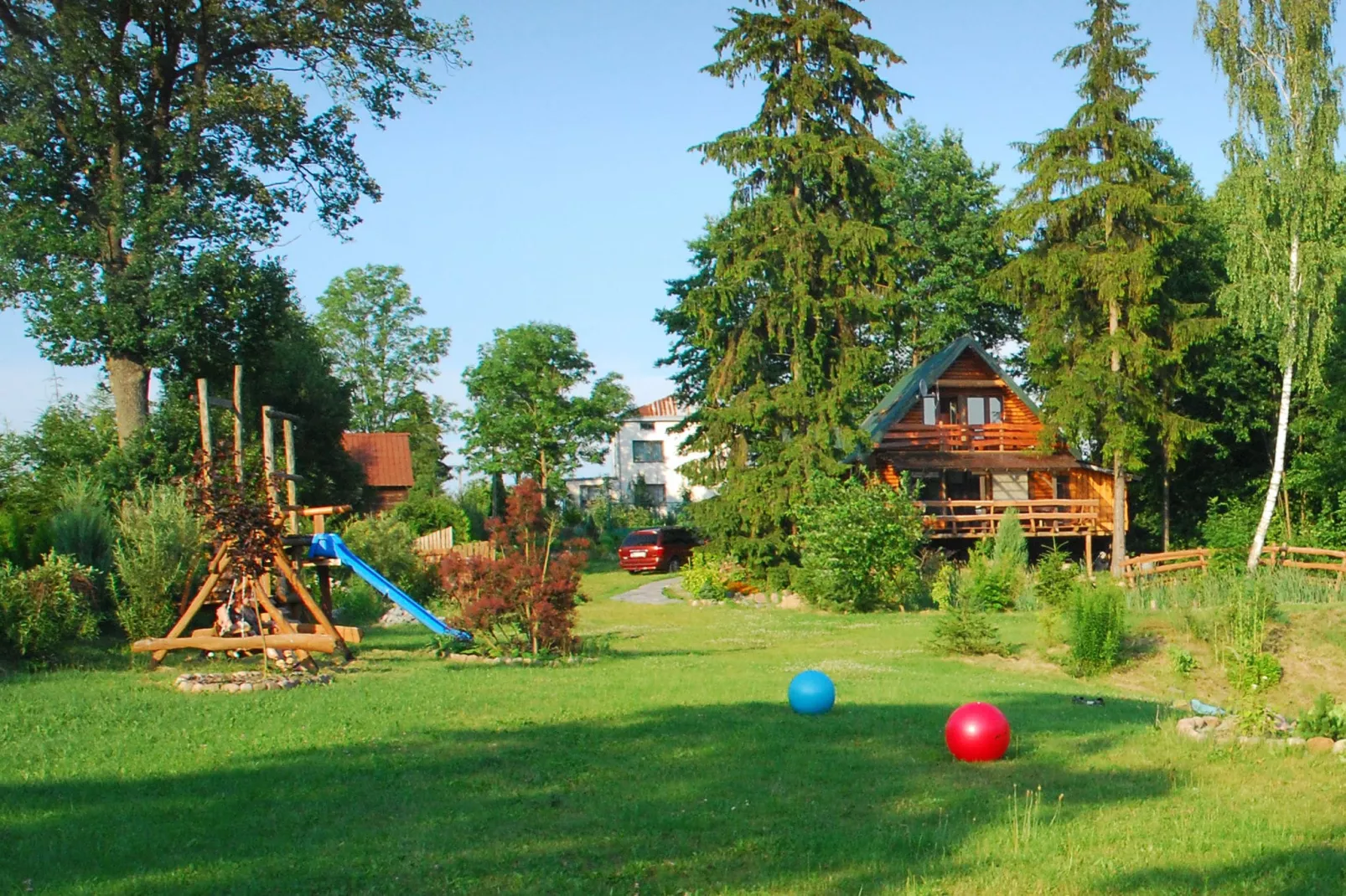 House Gajewo in Podlasie-Gardens summer