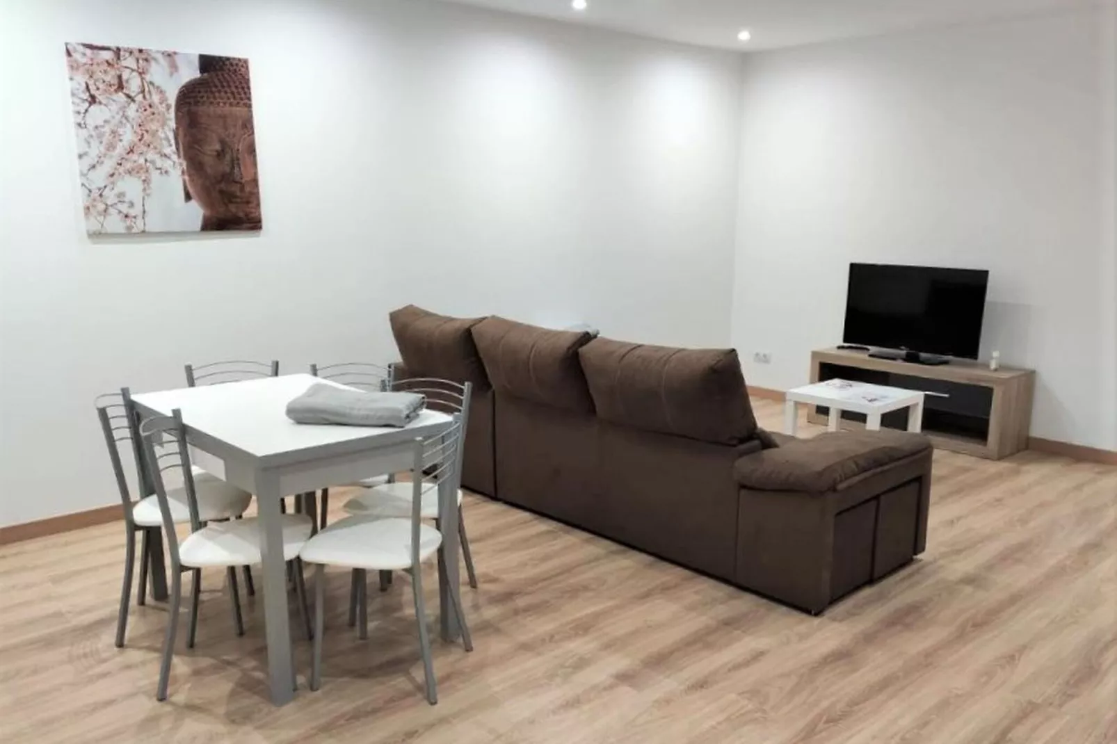 Villa Trabazos Abellas 5-Wohnzimmer