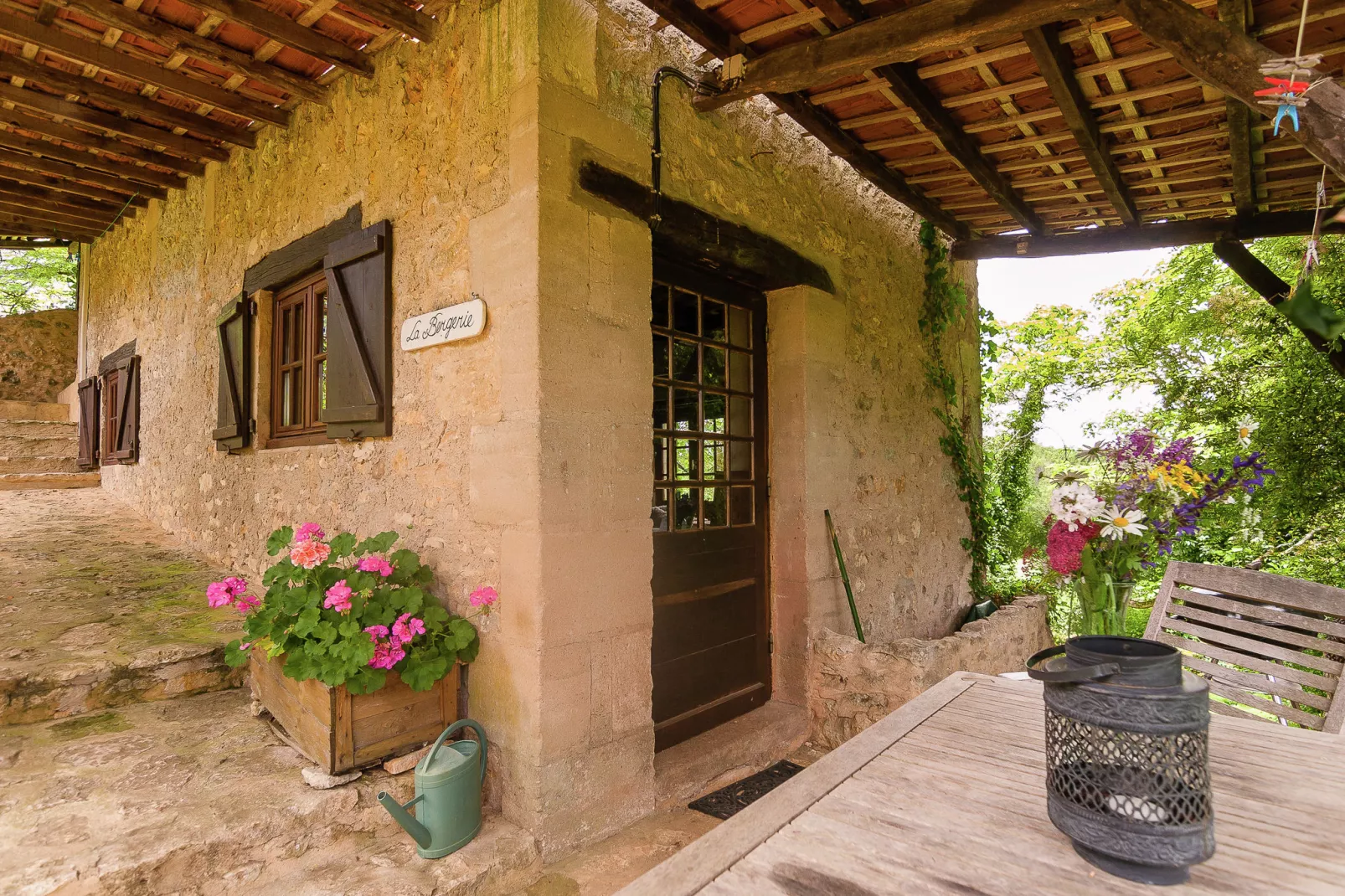 La Bergerie-Terrasse/Balkon
