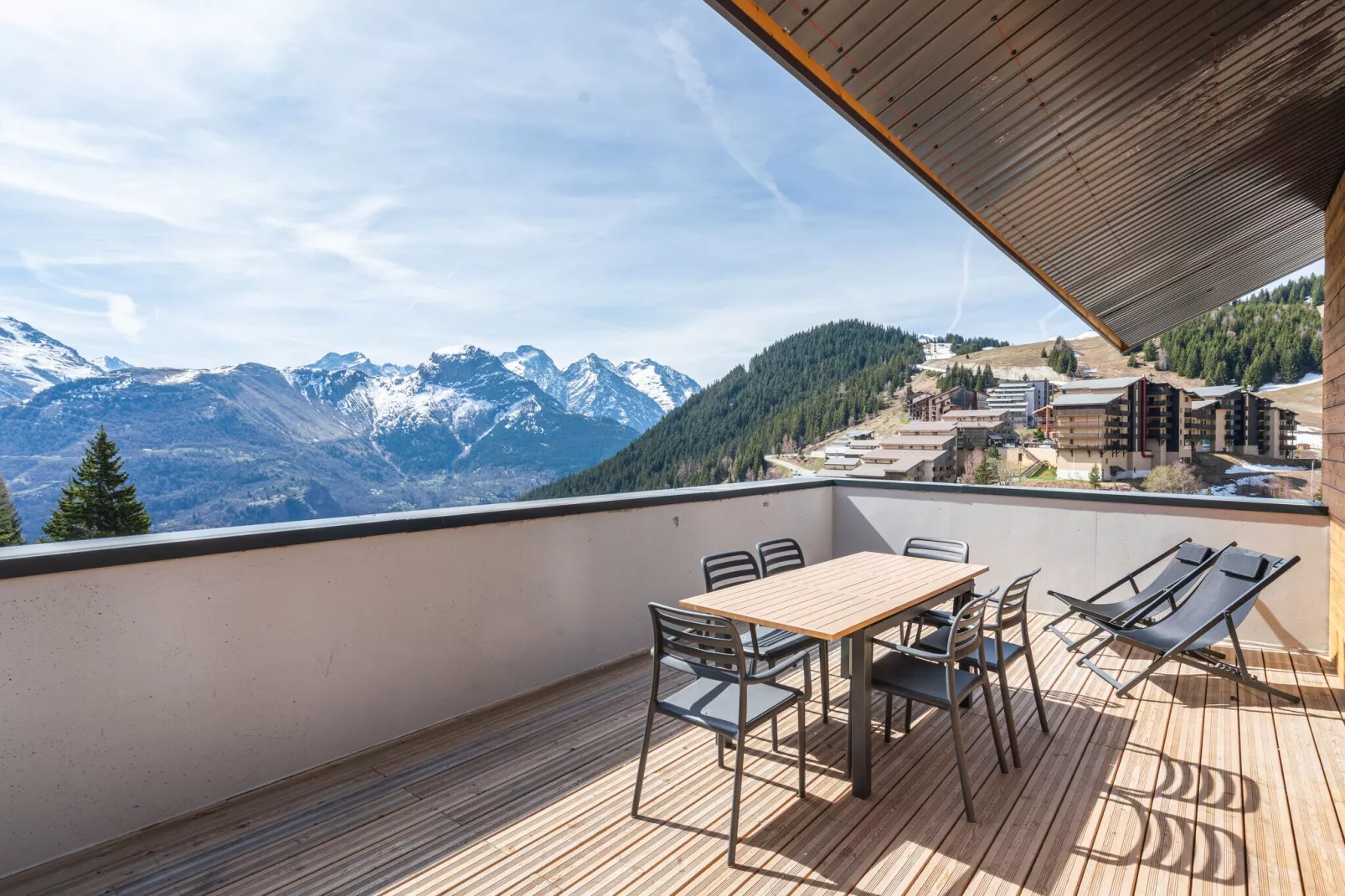 Les Écrins d'Auris-Terrasse/Balkon