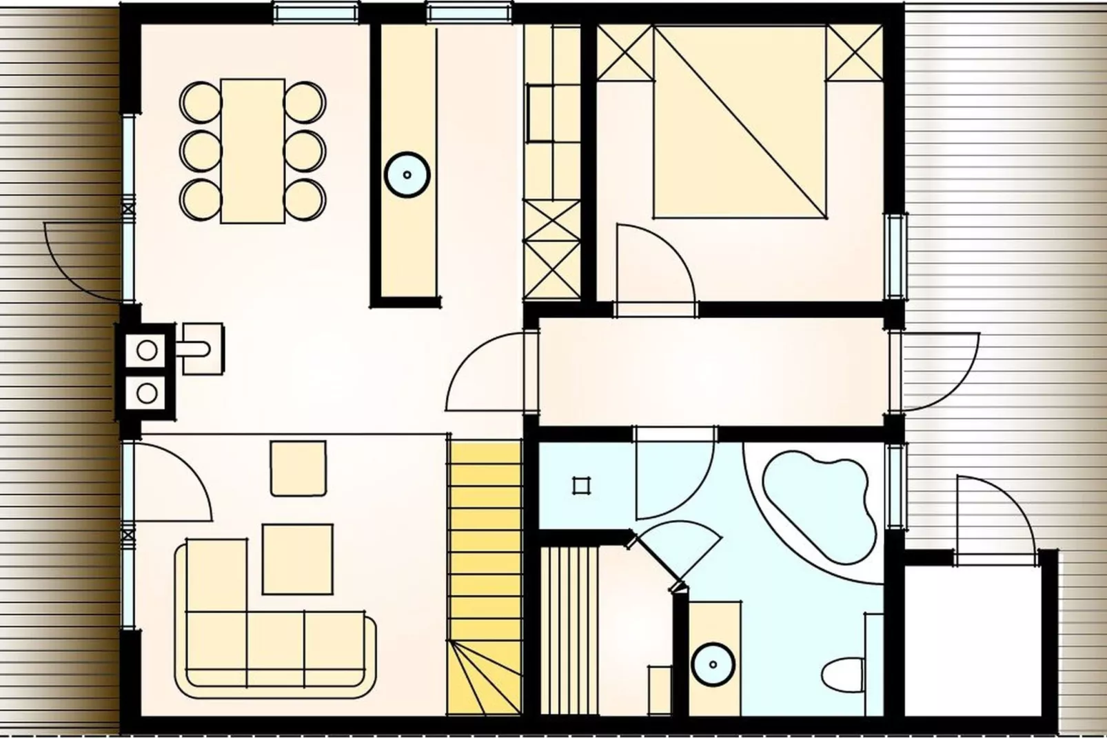 Ferienwohnung Bornholm im Schlosspark-Floor plan