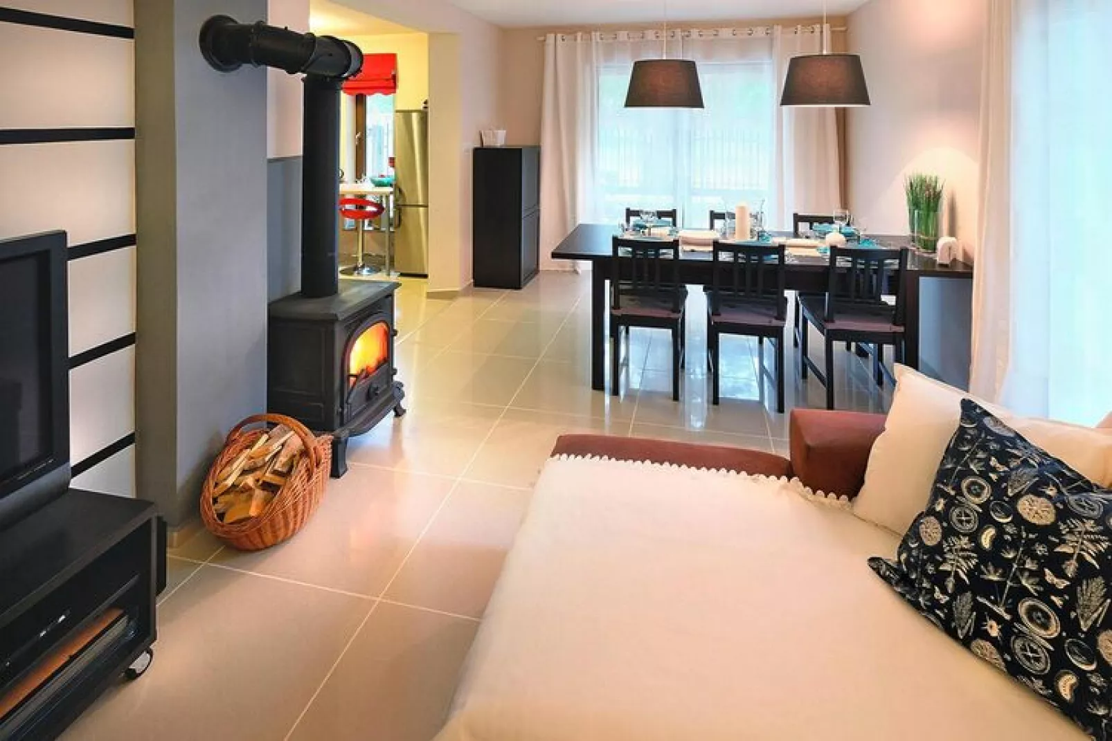 Holiday Home in Lukecin 80 qm-Living room