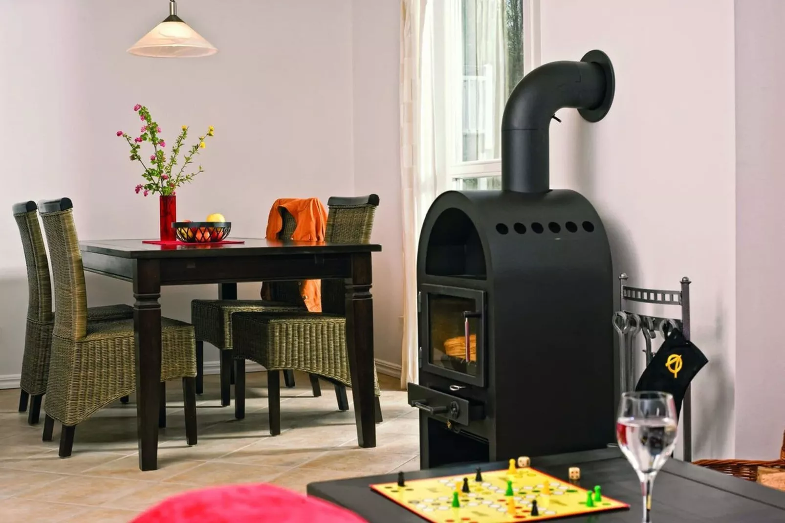 Ferienwohnung Møn im Schlosspark-Esszimmer