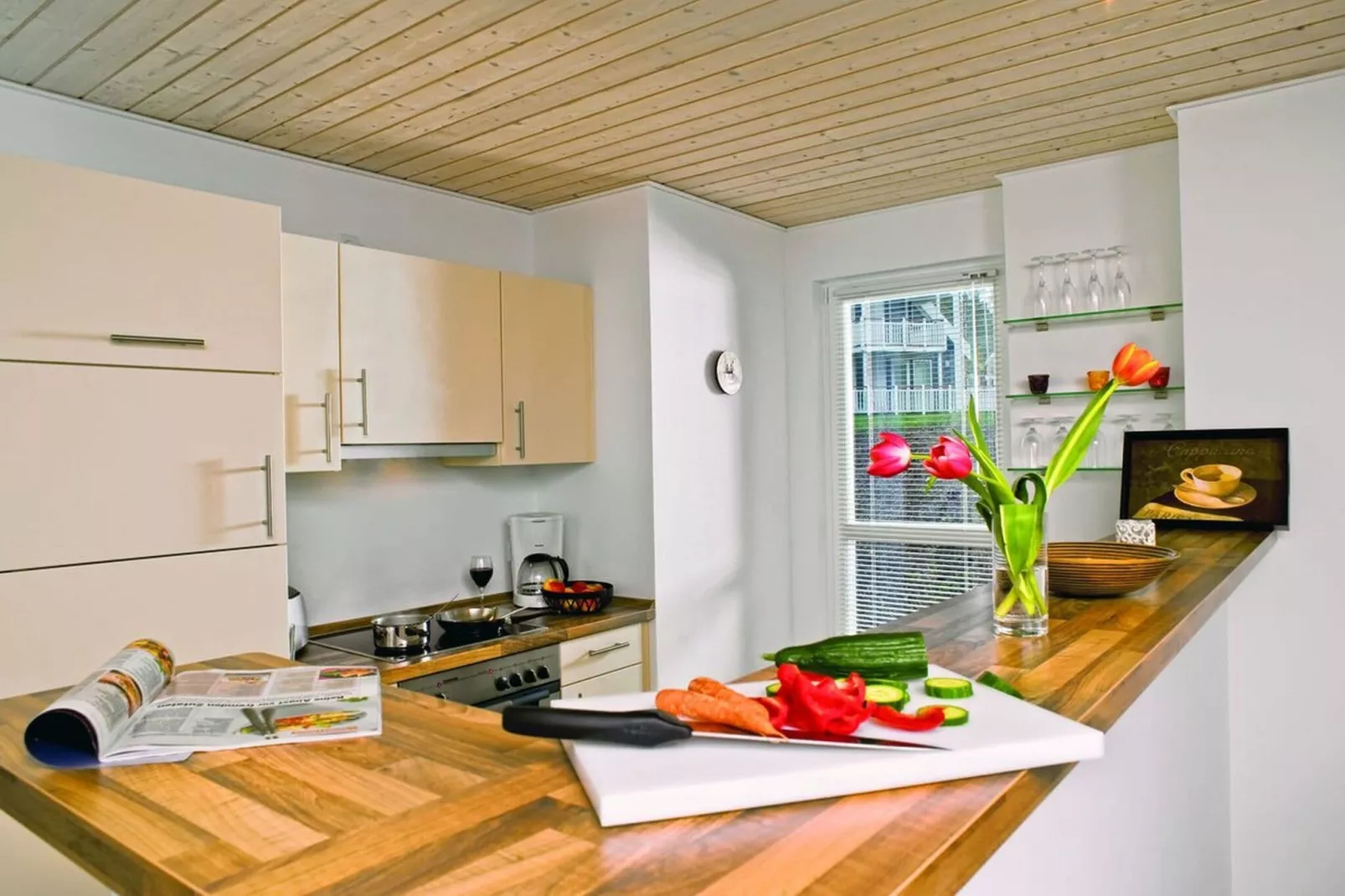 Ferienwohnung Møn im Schlosspark-Küche