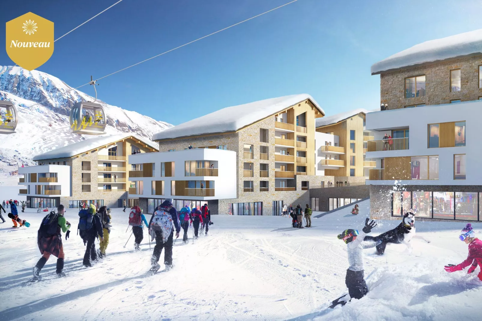 Résidence l'Éclose 7-Area winter 1km
