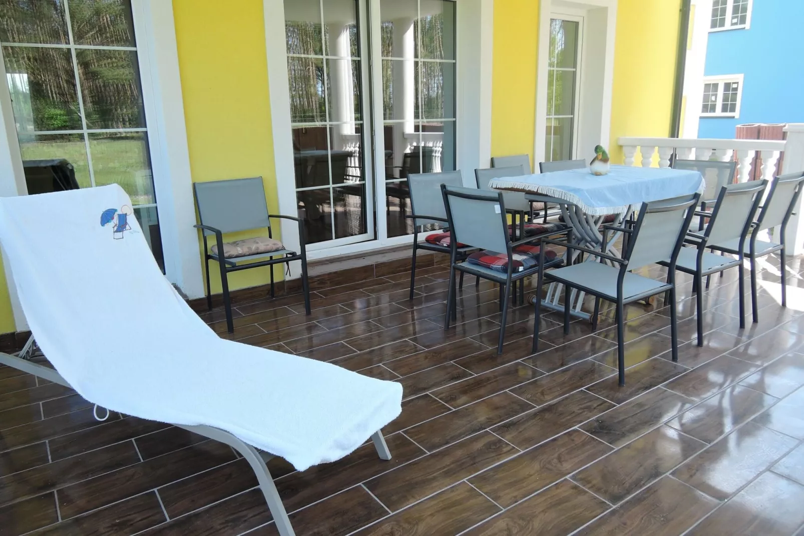 Ferienhaus Albatros in Nowe Warpno für 10 Personen LUK-Terrace balcony