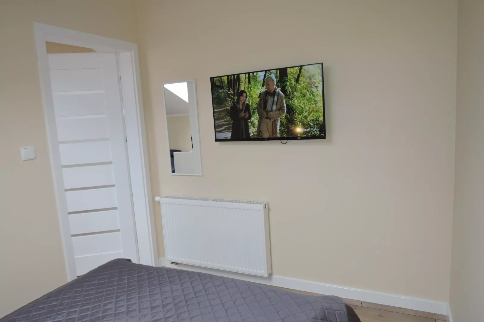 Komfortowy apartament z basenem i jacuzzi w Międzywodziu-Bedroom