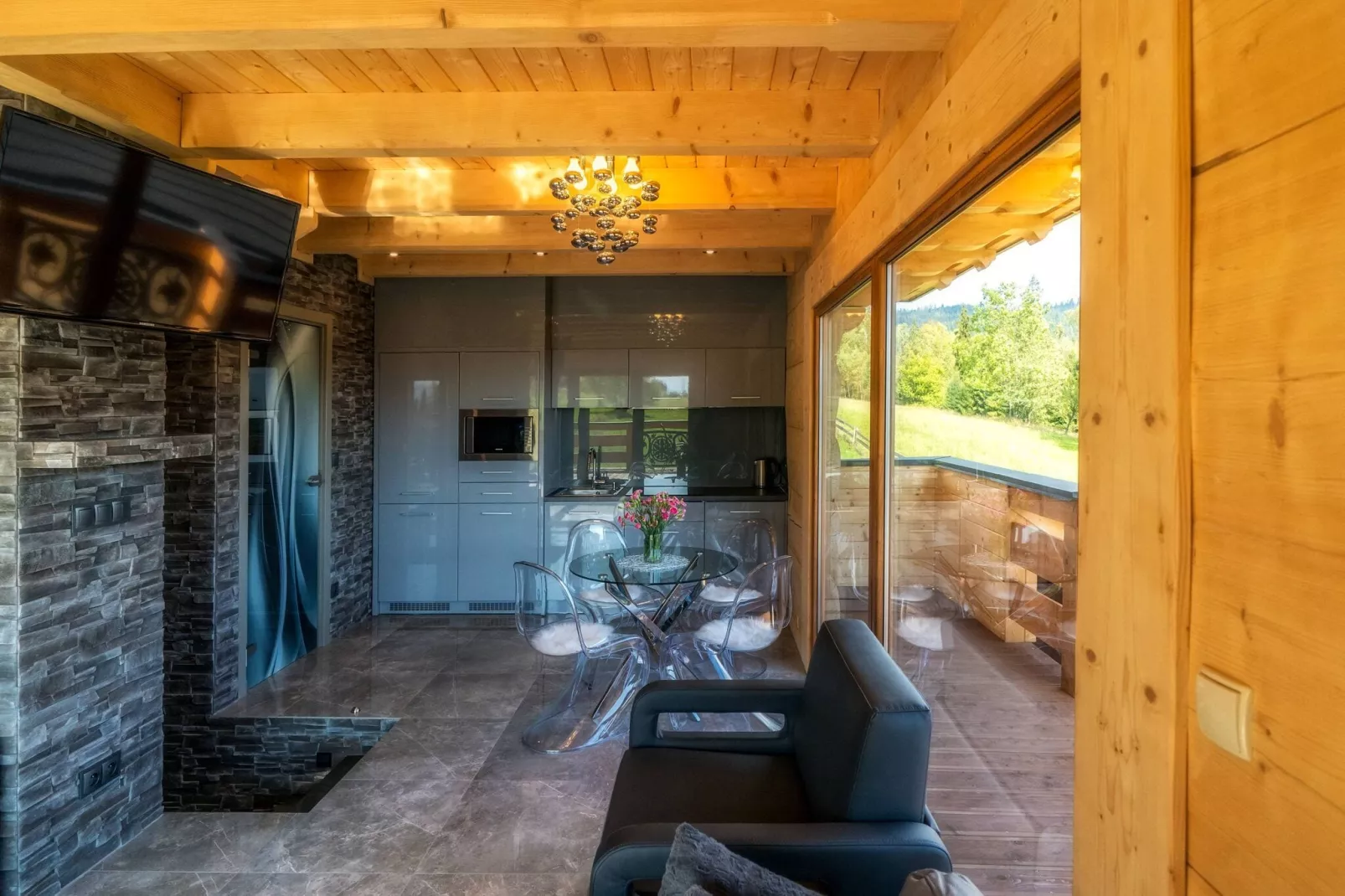 A luxury villa in the Tatra Mountains-Living room