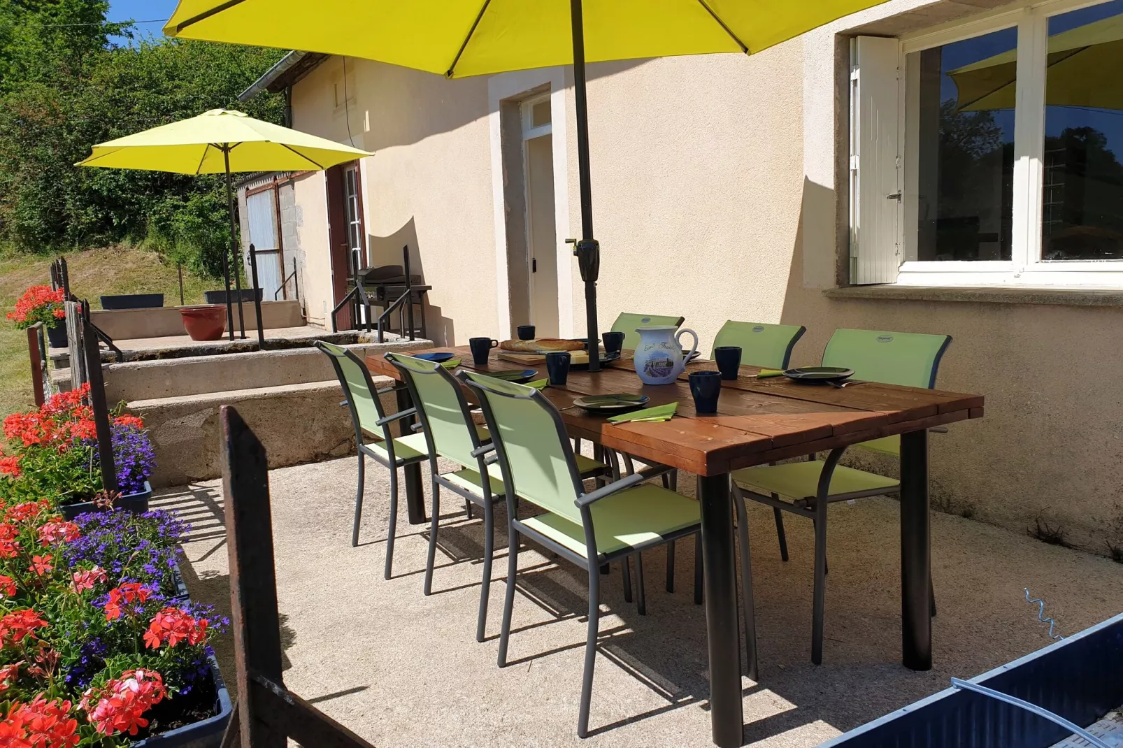 Gite Bourgogne rust & natuur-Terrace balcony