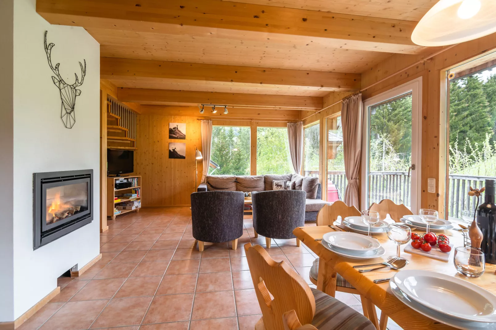 Chalet Murlaub-Wohnzimmer