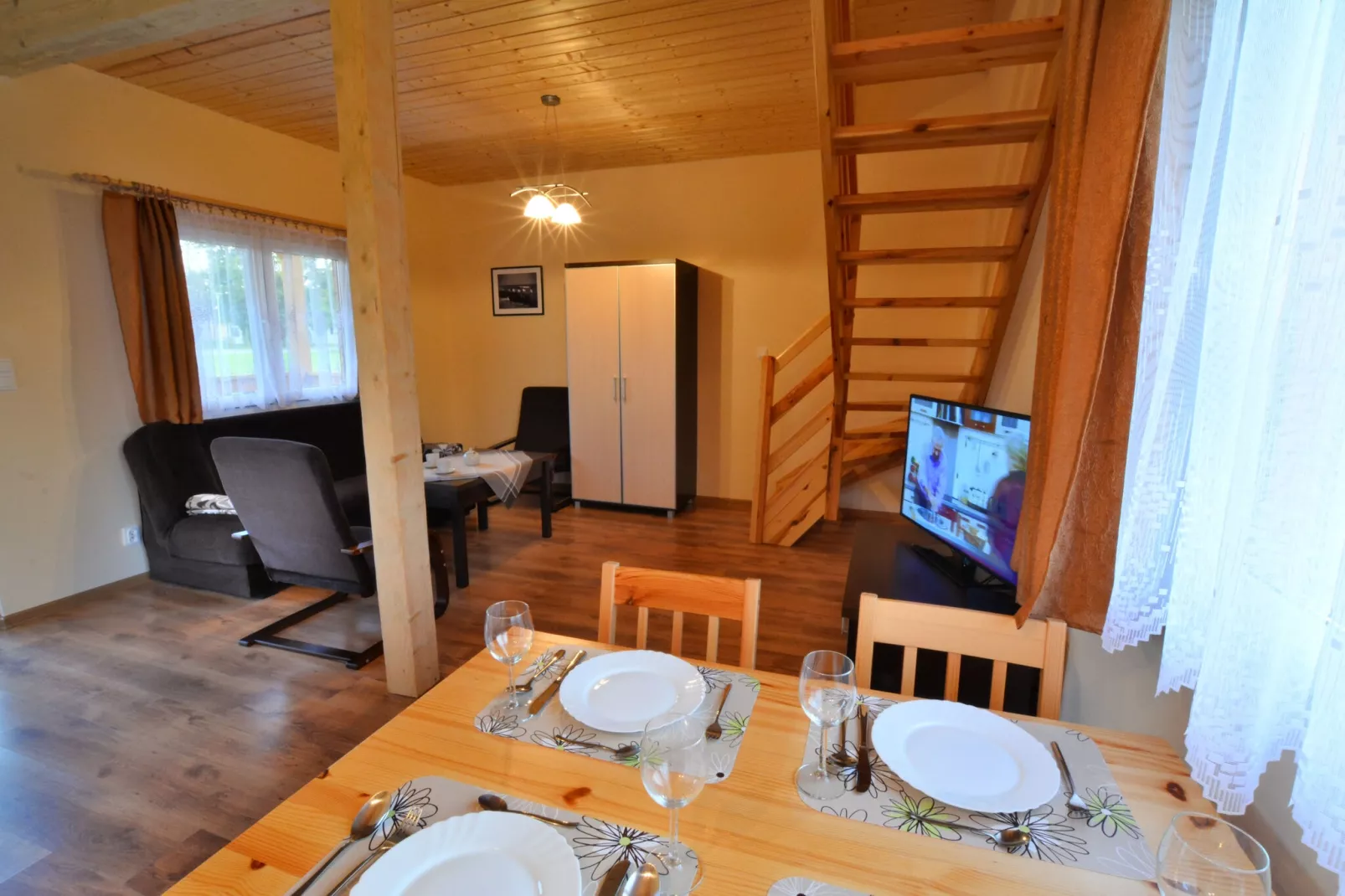 Domki Letniskowe dla 4 osób Ustronie Morskie-Living room