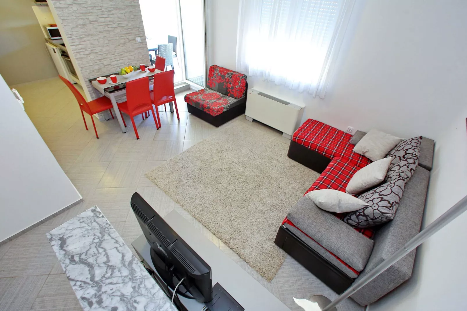 Apartment 2 Bibinje-Living room