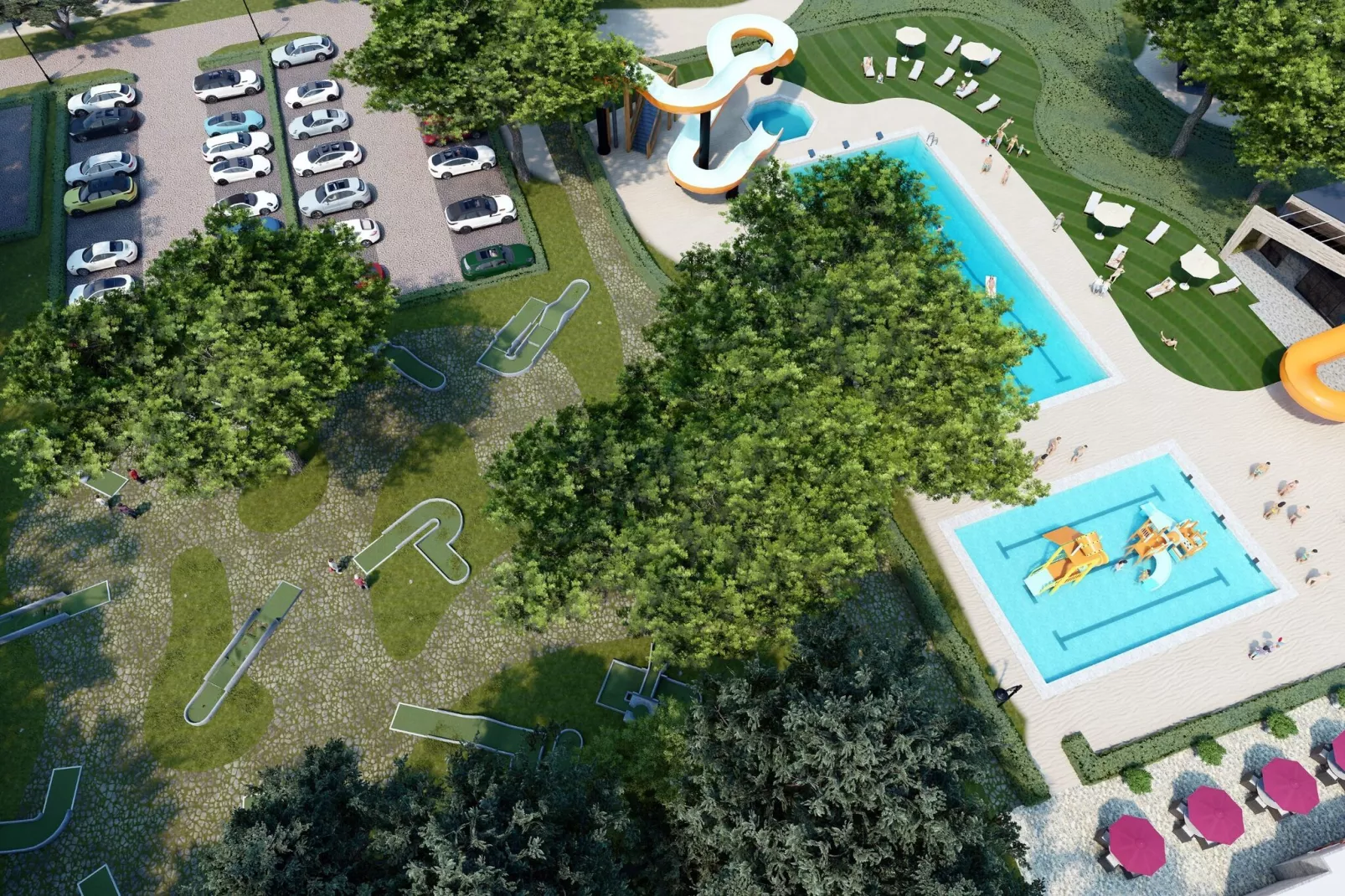 Resort Kaatsheuvel 4-Areas summer 1km