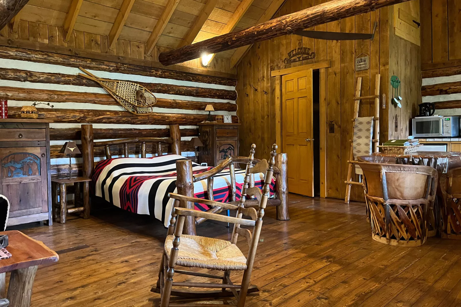 Amerikaanse Blokhut-Wohnzimmer