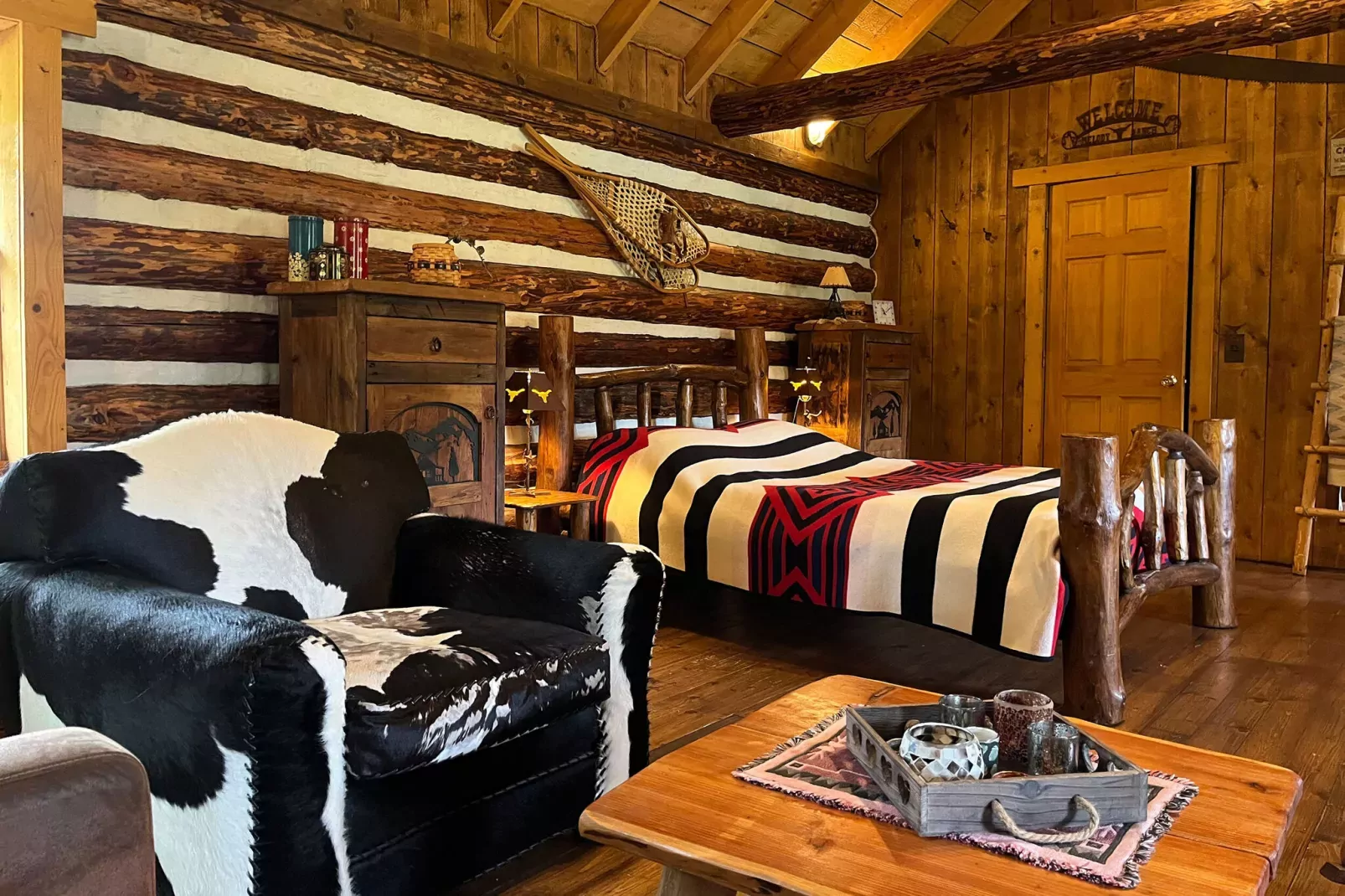 Amerikaanse Blokhut-Schlafzimmer