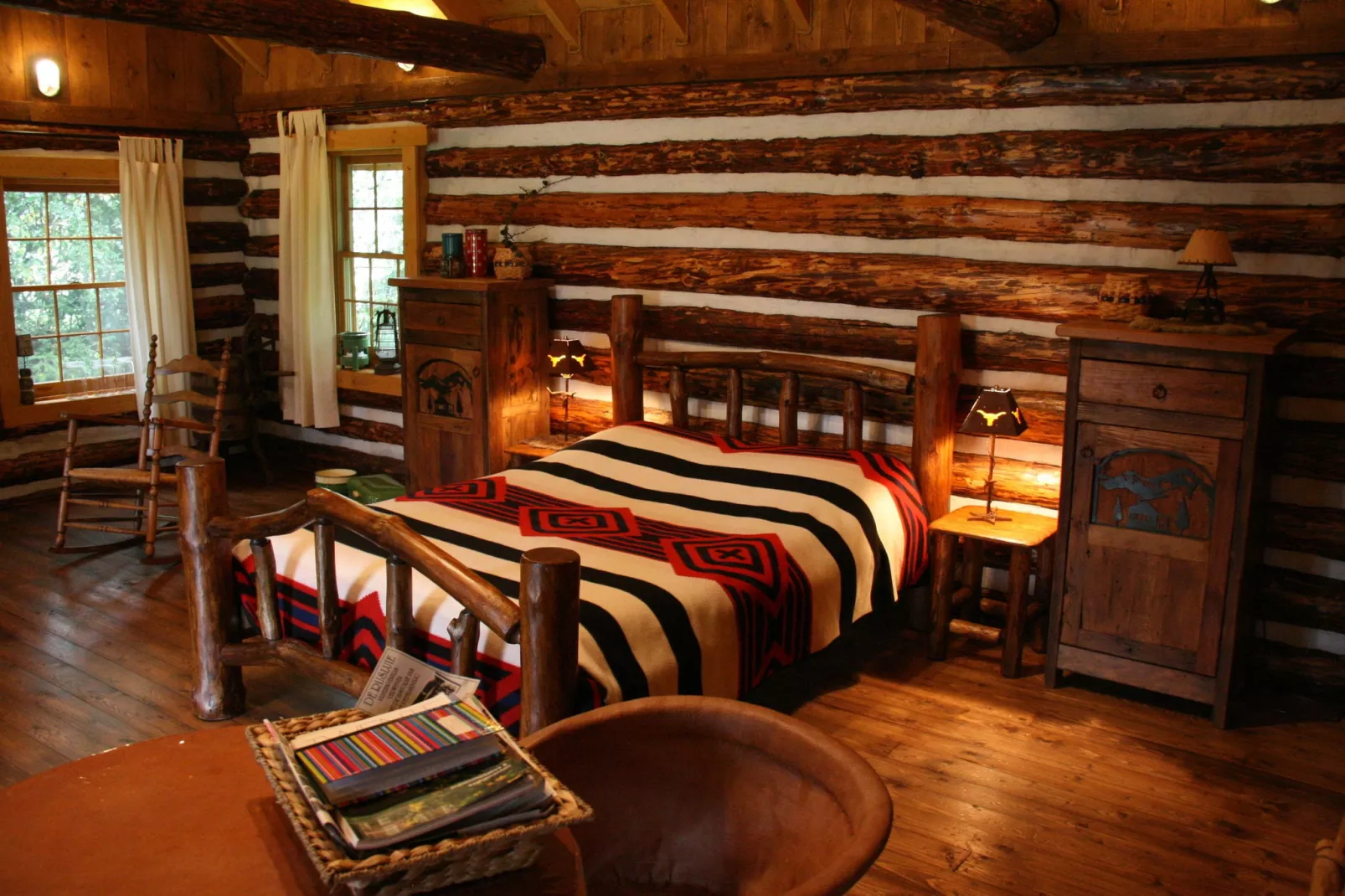 Amerikaanse Blokhut-Schlafzimmer