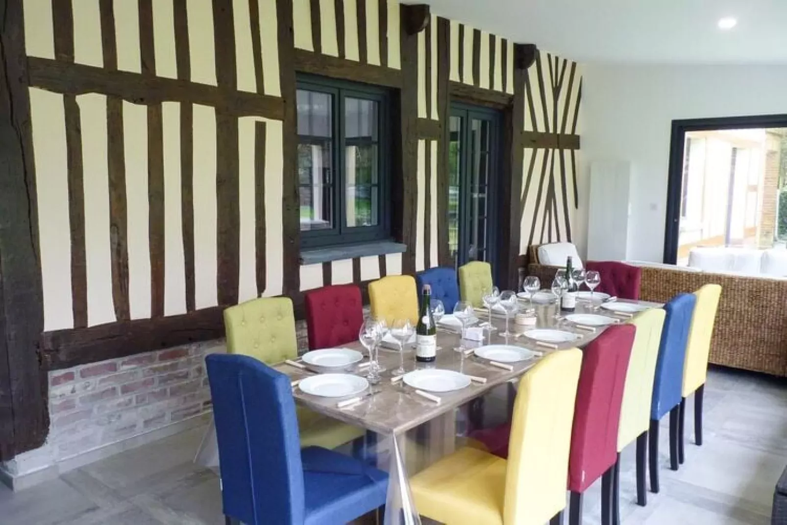 Semi-detached house Rieux - 8 pers-Esszimmer