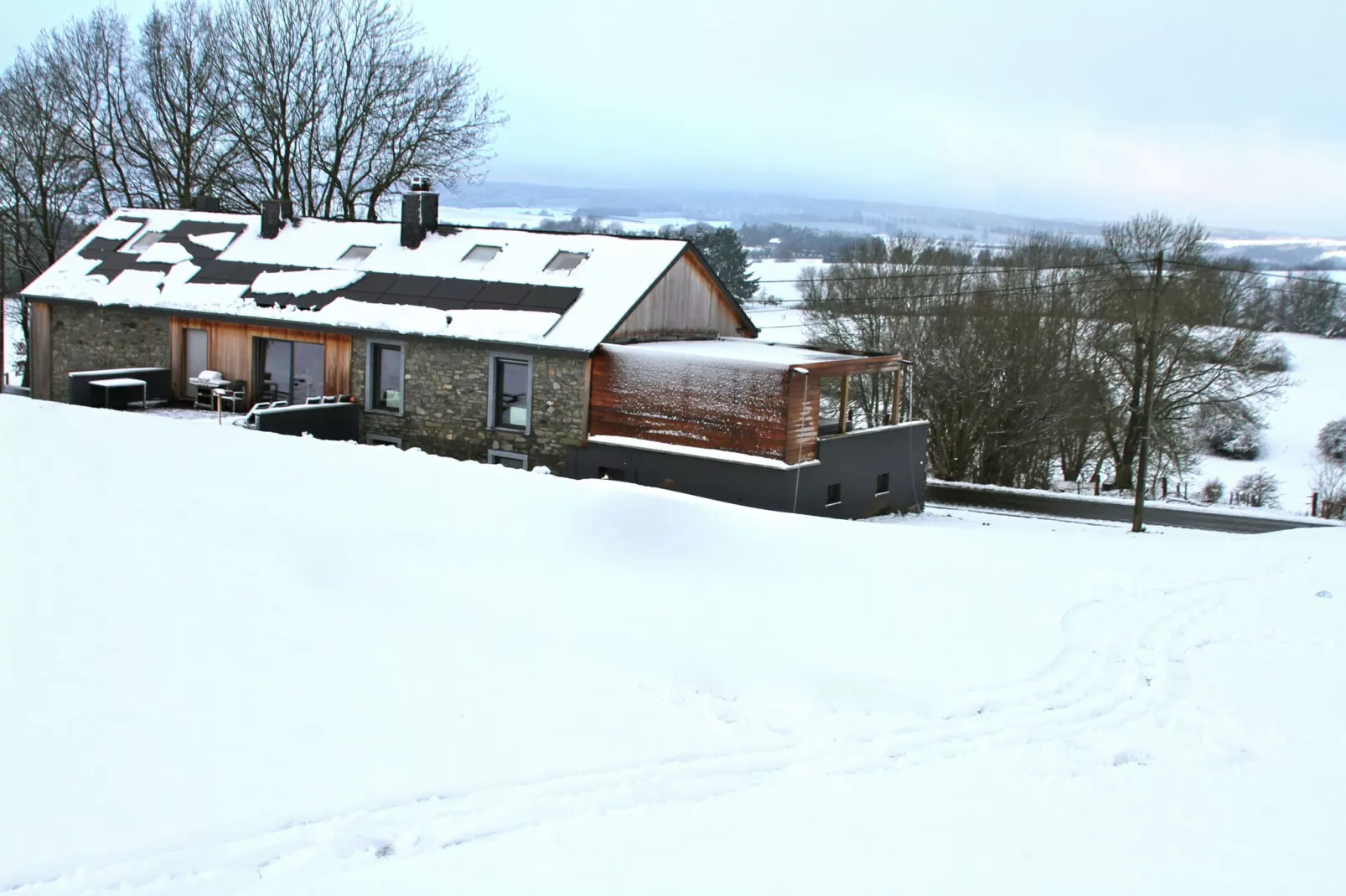 La détente à la campagne-Exterior winter