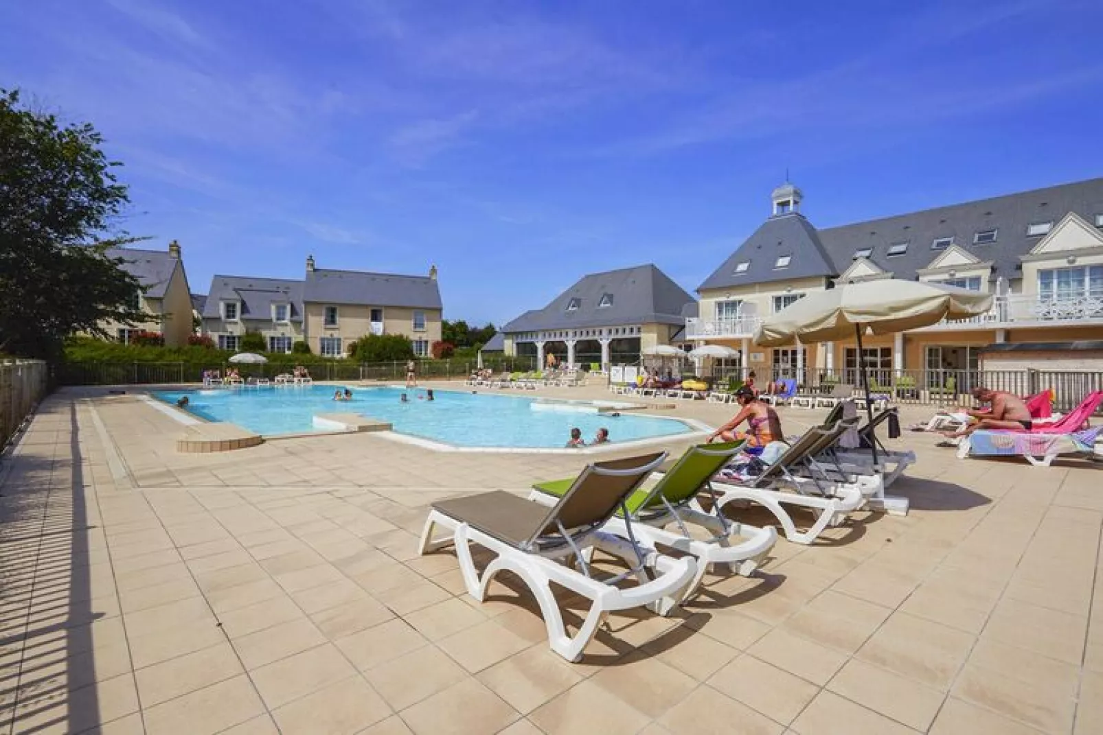 Residence Le Green Beach Port-en-Bessin-Huppain - M5 Standard House 5 p - 1 bedroom-Schwimmbad