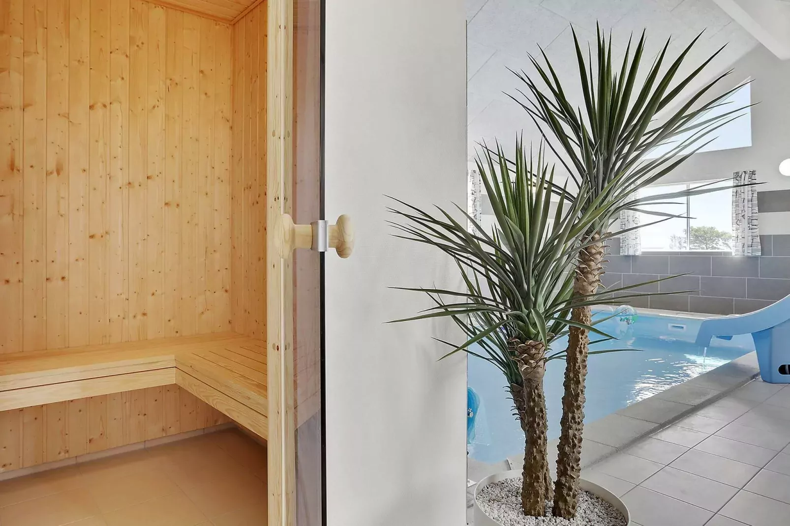 24 Personen Ferienhaus in Spøttrup-Sauna