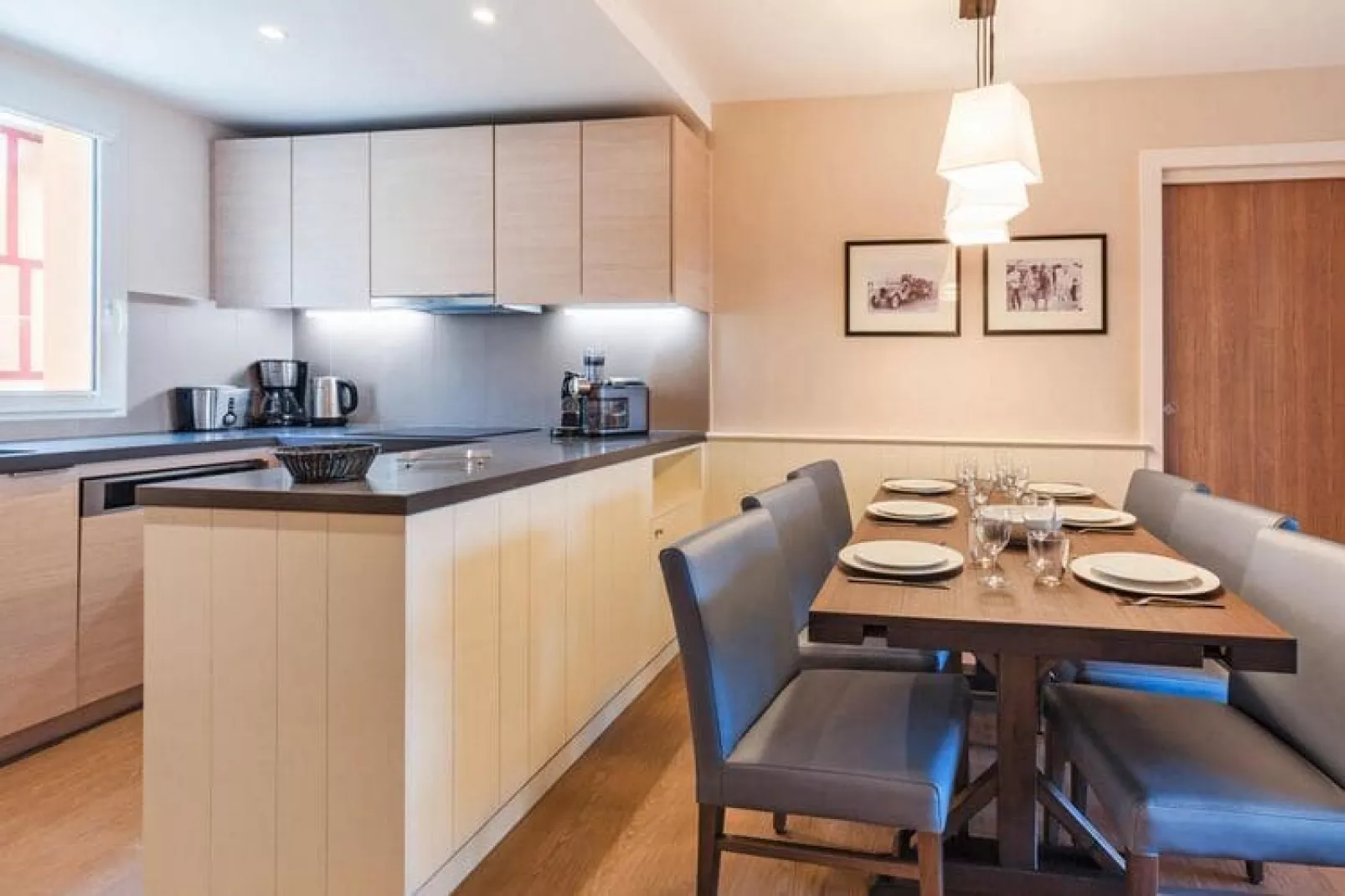 Residence Presqu'Ile de la Touques Deauville - 36 Standard Apt 6 p - 2 bedrooms - terrace or balcony-Kitchen