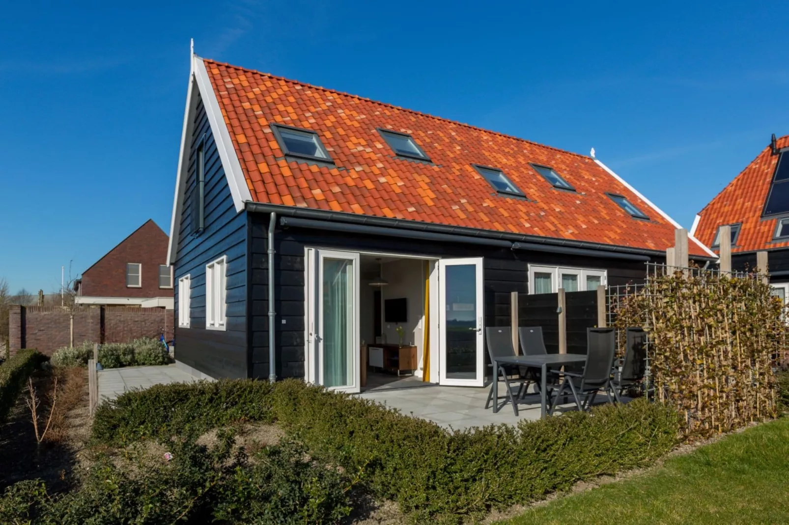 De Zeeuwse Schuur - comfort 3 personen huisdier-Außenbereich Sommer