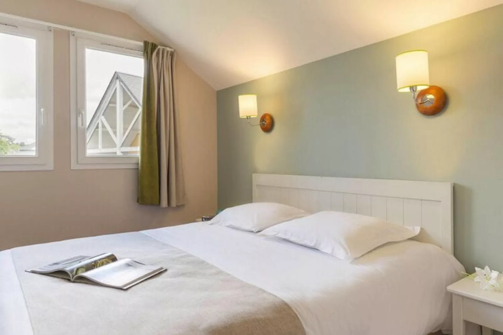Holiday village Normandy Garden Branville - M6O Standard House 6 p - 2 bedrooms - duplex-M6O Standard House 6 p. - 2 bedrooms - duplex-Schlafzimmer