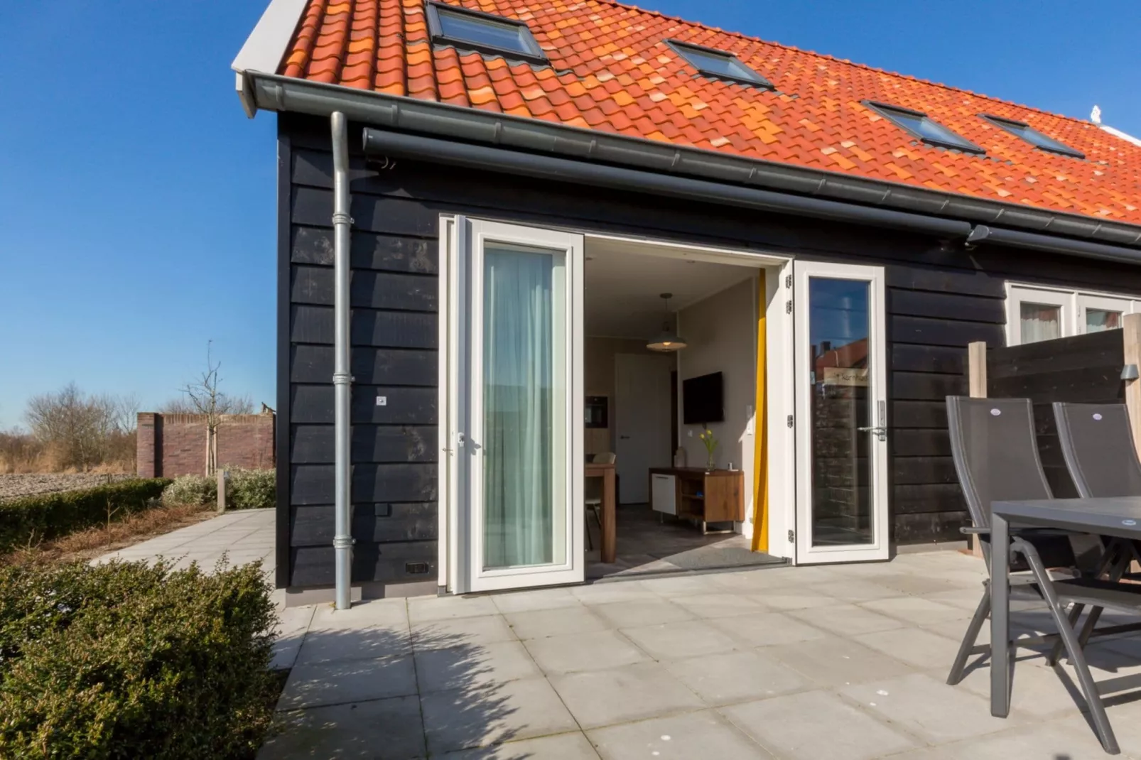 De Zeeuwse Schuur - comfort 3 personen huisdier-Terrassenbalkon
