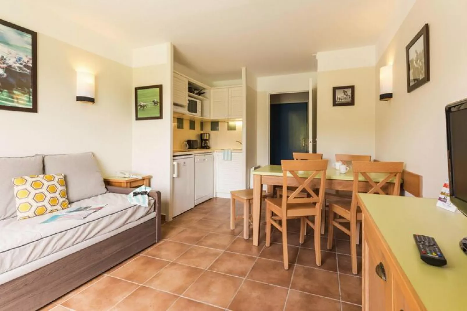 Holiday village Normandy Garden Branville - M6O Standard House 6 p - 2 bedrooms - duplex-M6O Standard House 6 p. - 2 bedrooms - duplex-Wohnzimmer