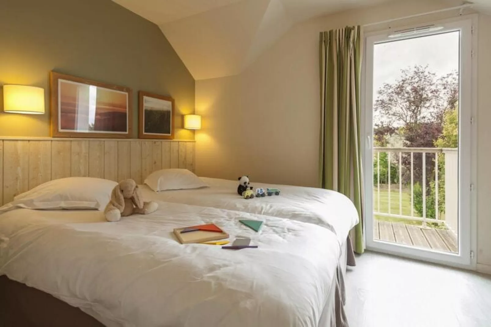 Holiday village Normandy Garden Branville - M6O Standard House 6 p - 2 bedrooms - duplex-M6O Standard House 6 p. - 2 bedrooms - duplex-Schlafzimmer
