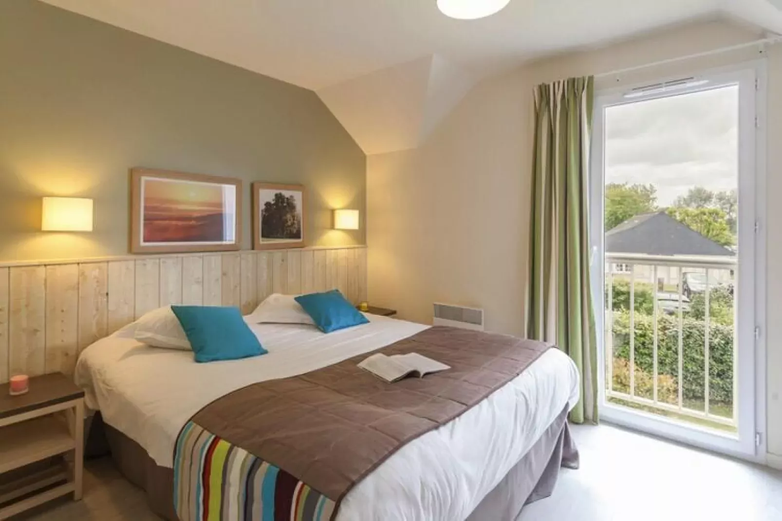 Holiday village Normandy Garden Branville - M6O Standard House 6 p - 2 bedrooms - duplex-M6O Standard House 6 p. - 2 bedrooms - duplex-Schlafzimmer
