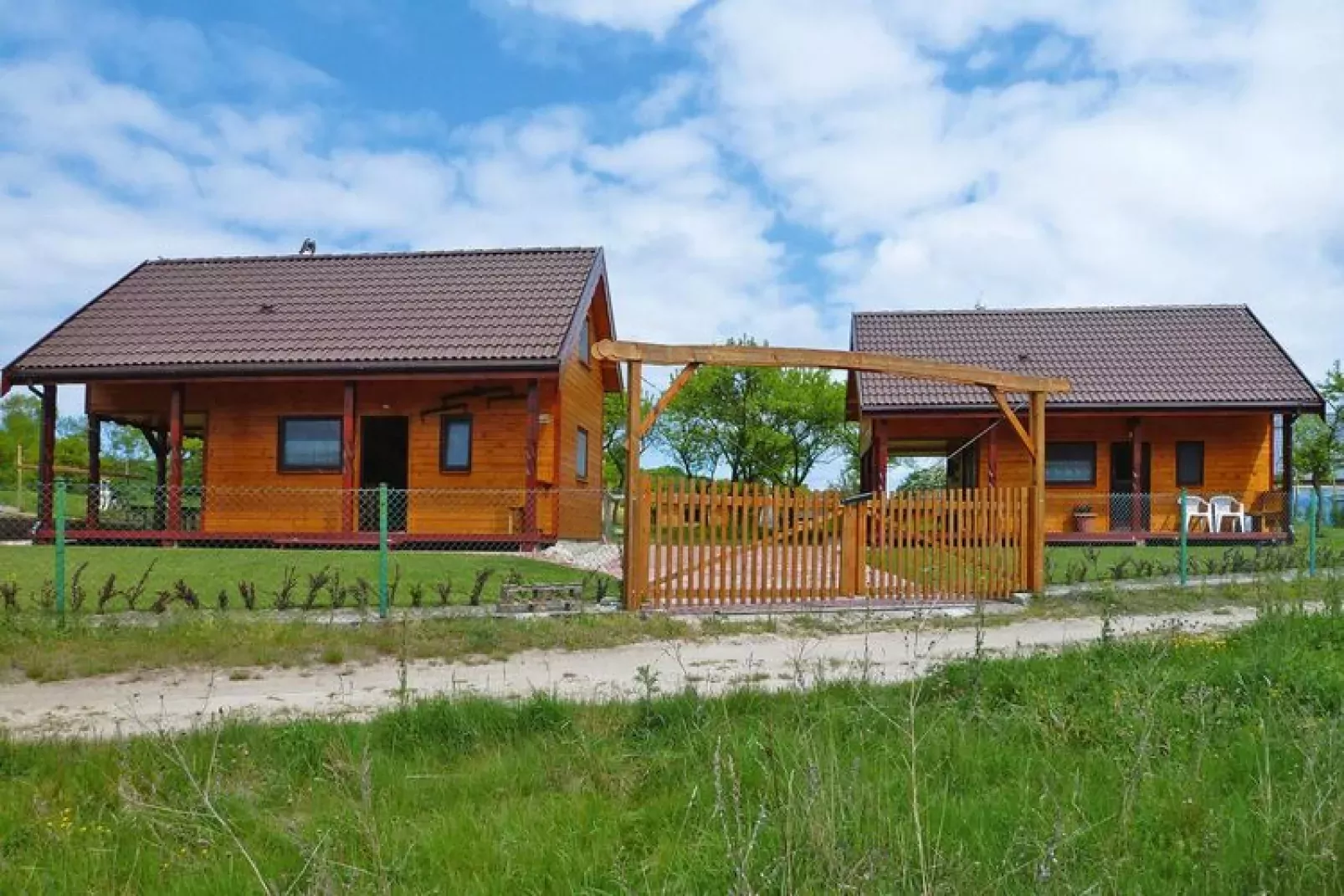 Holiday homes, Lubin-50 qm Typ A Ferienhaus-Außenbereich Sommer