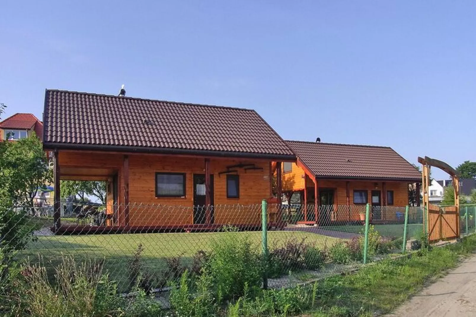Holiday homes, Lubin-50 qm Typ A Ferienhaus-Außenbereich Sommer
