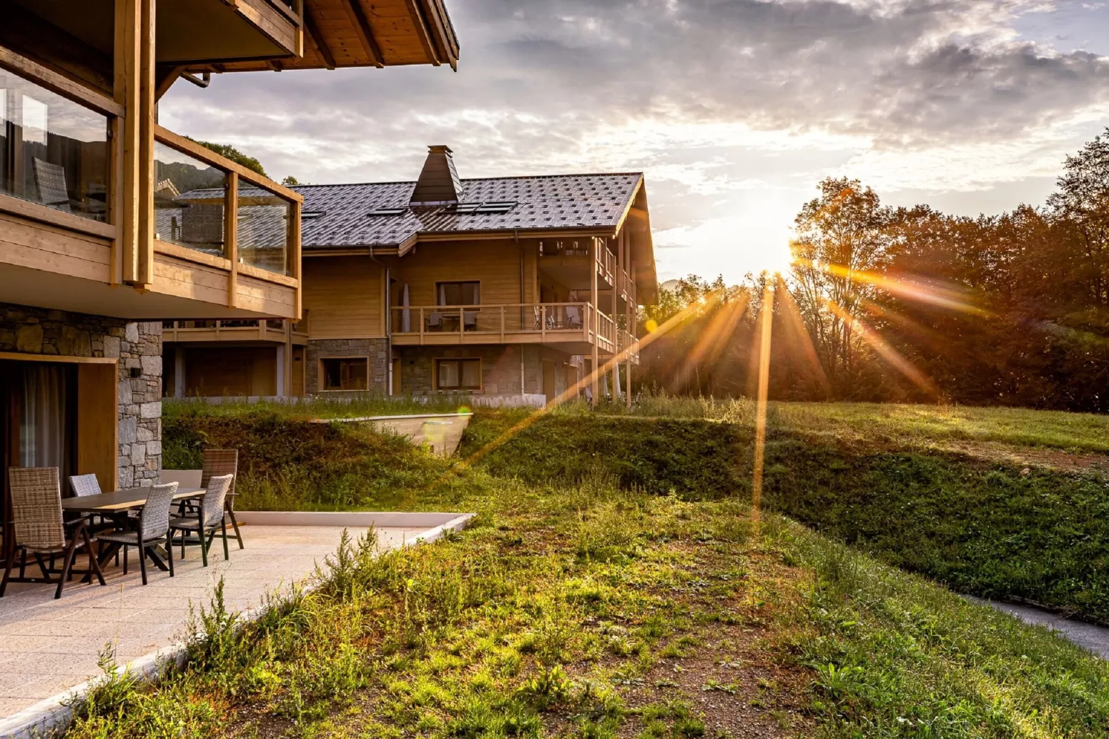 App. 7p. sauna-Außenbereich Sommer