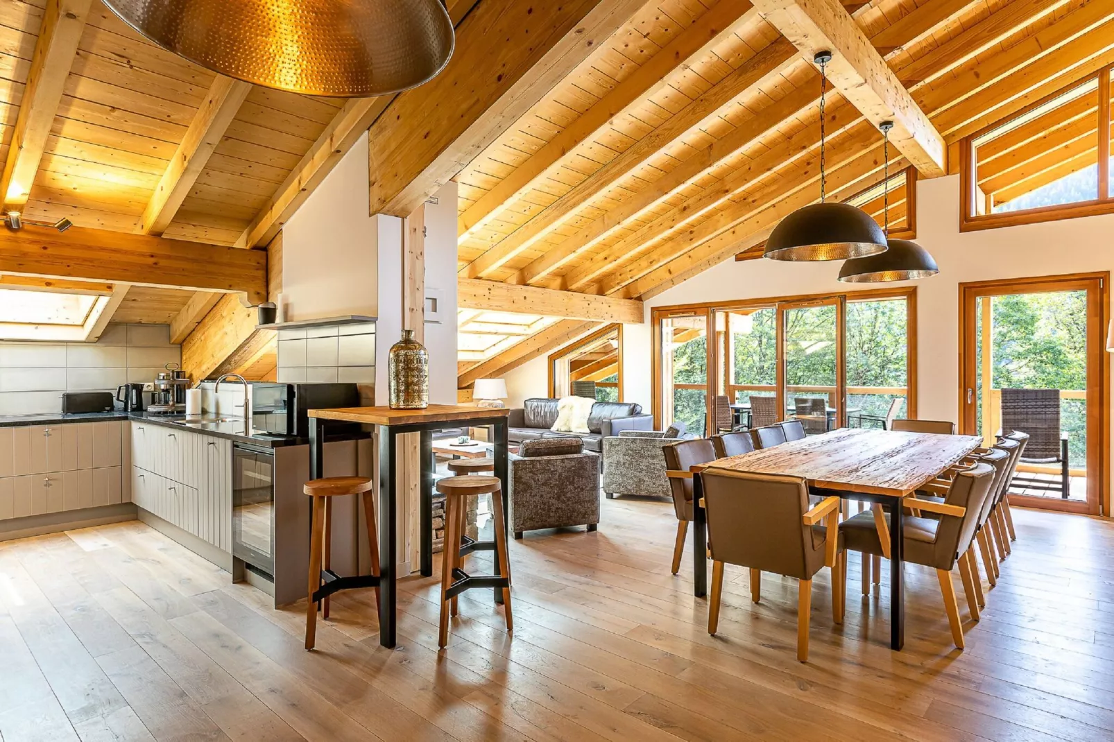 Penthouse 8p. sauna-Living room