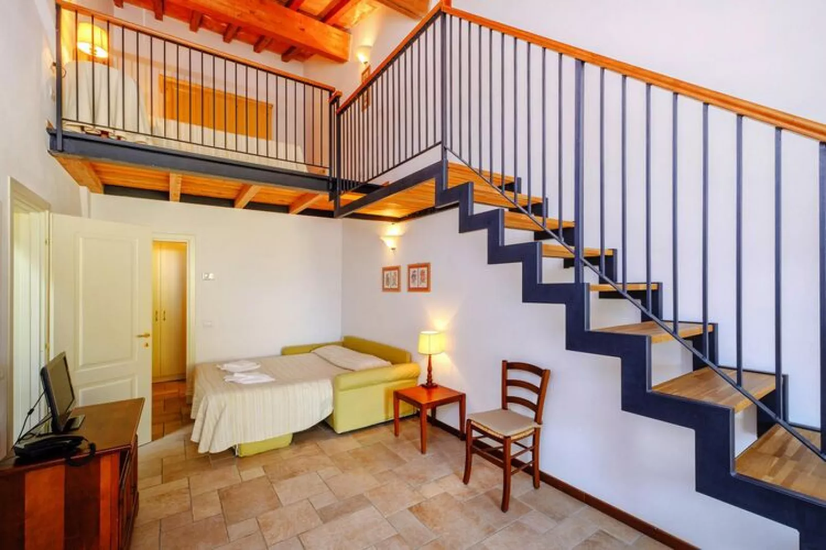 Ferienanlage Poggio all' Agnello Piombino Type Mono 2 con terrazza o balcone-Bedroom
