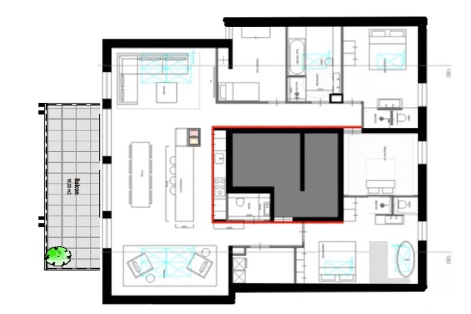 Penthouse 8p.-Ambiente