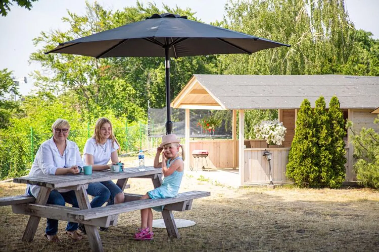 Holiday homes for 4 persons Miedzyzdroje-30 qm  Typ B-Außenbereich Sommer