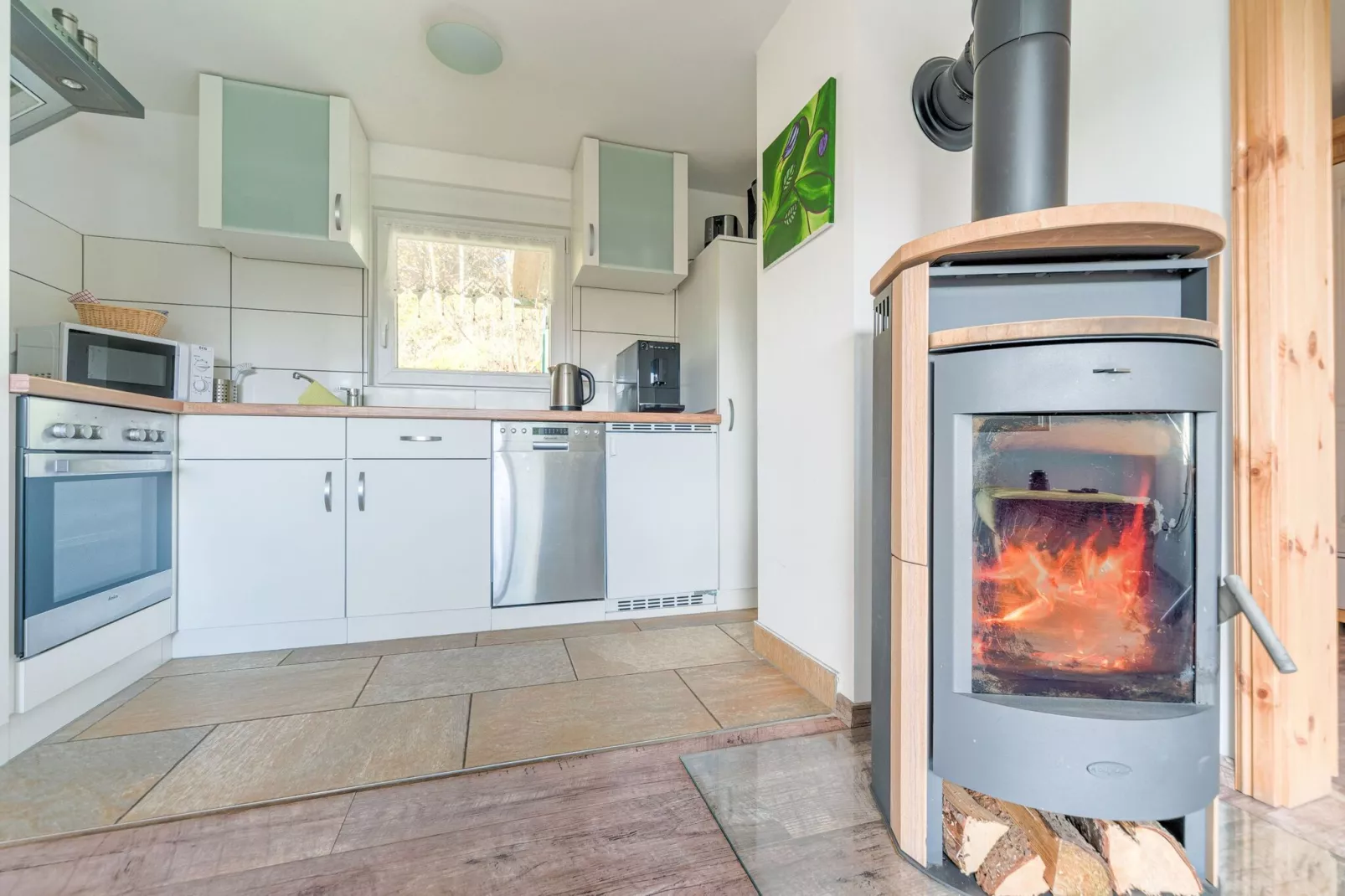 Holiday home with terrace next to the forest-Kitchen