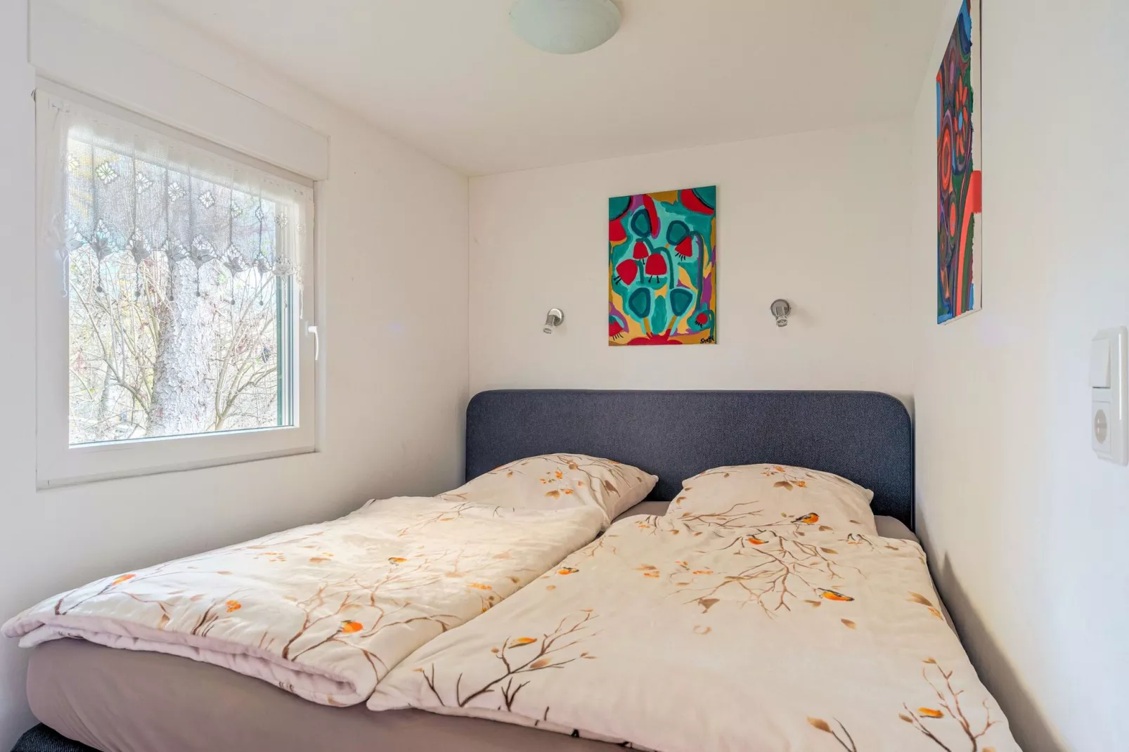 Holiday home with terrace next to the forest-Bedroom