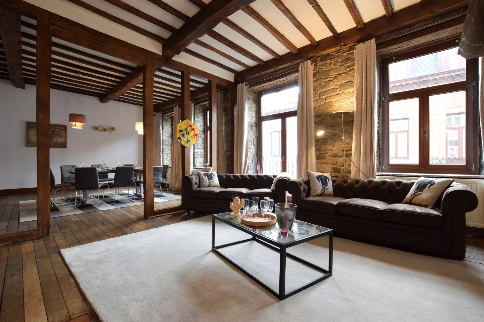Le Gite de Saint Gilles-Wohnzimmer
