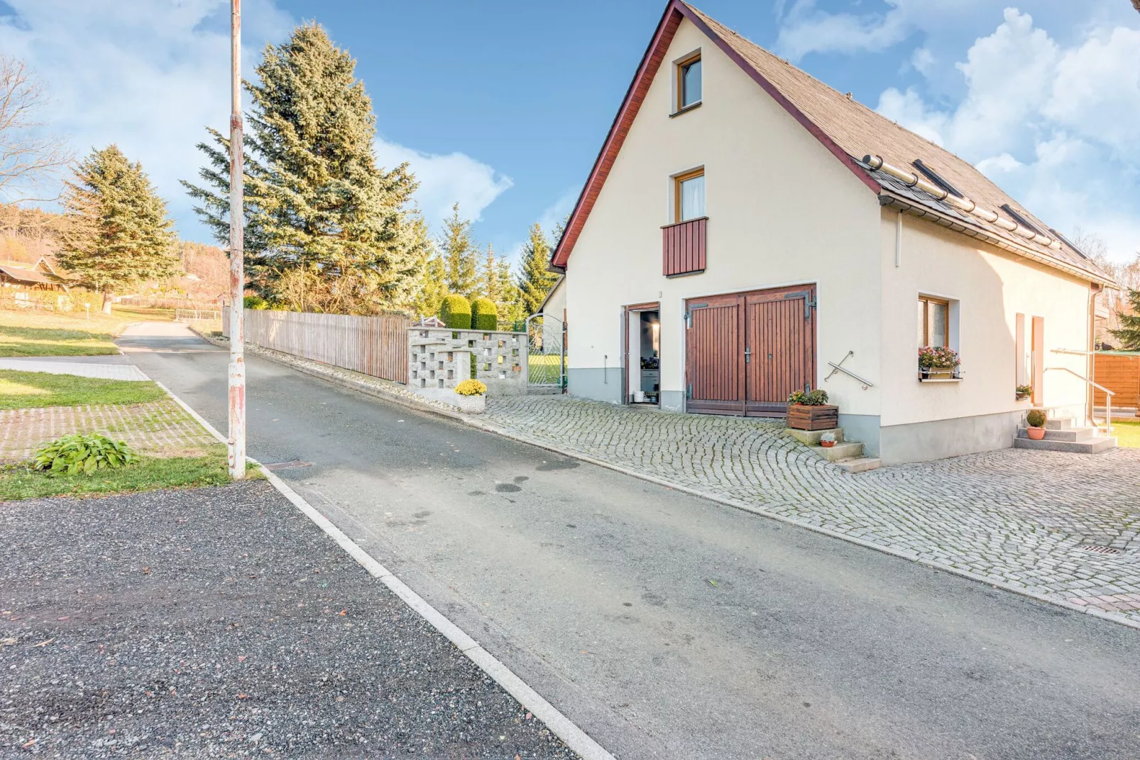 Ferienhaus Crottendorf-Extérieur été